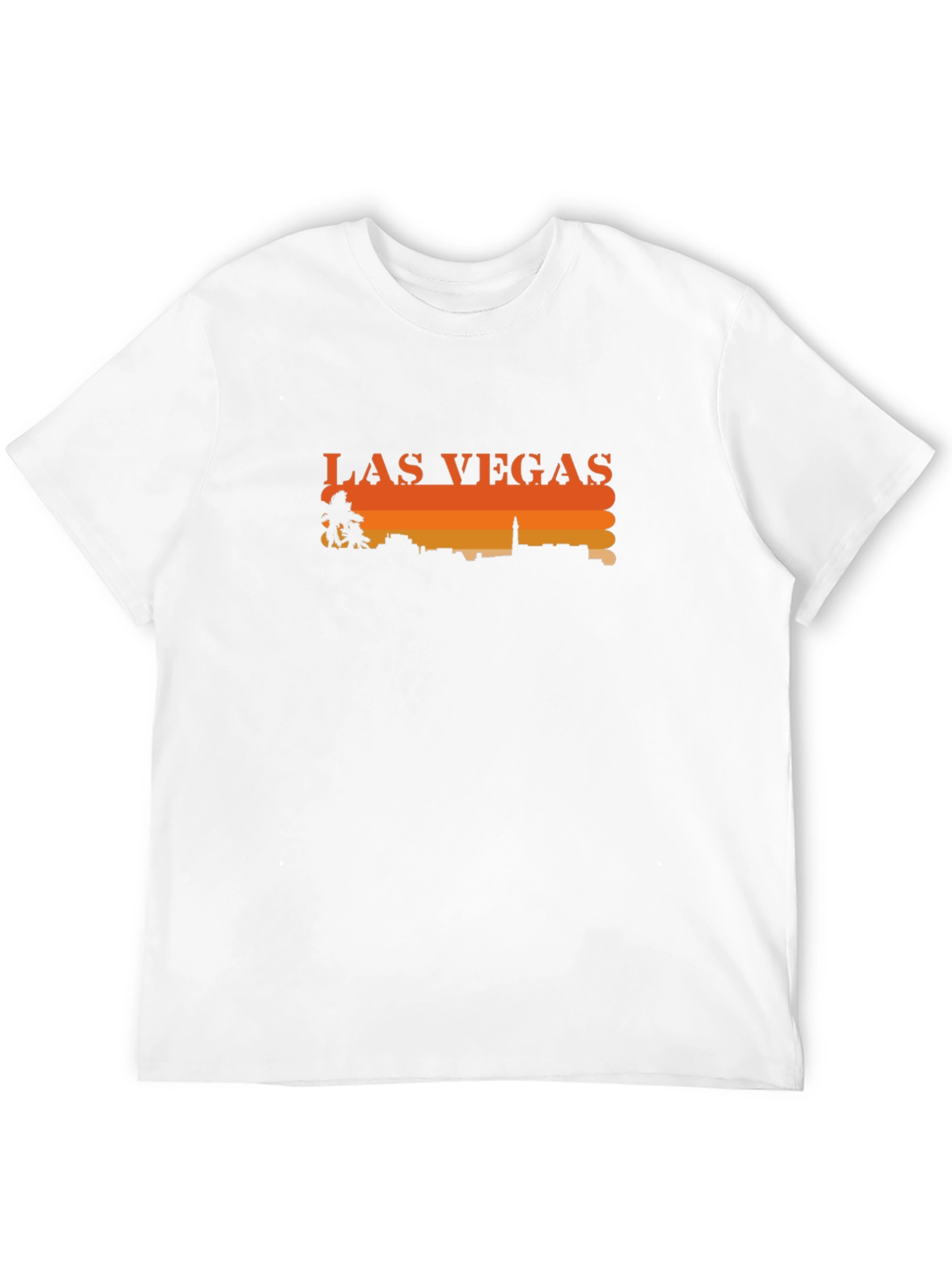 Las Vegas Skyline Graphic Tee - Retro Style T-Shirt