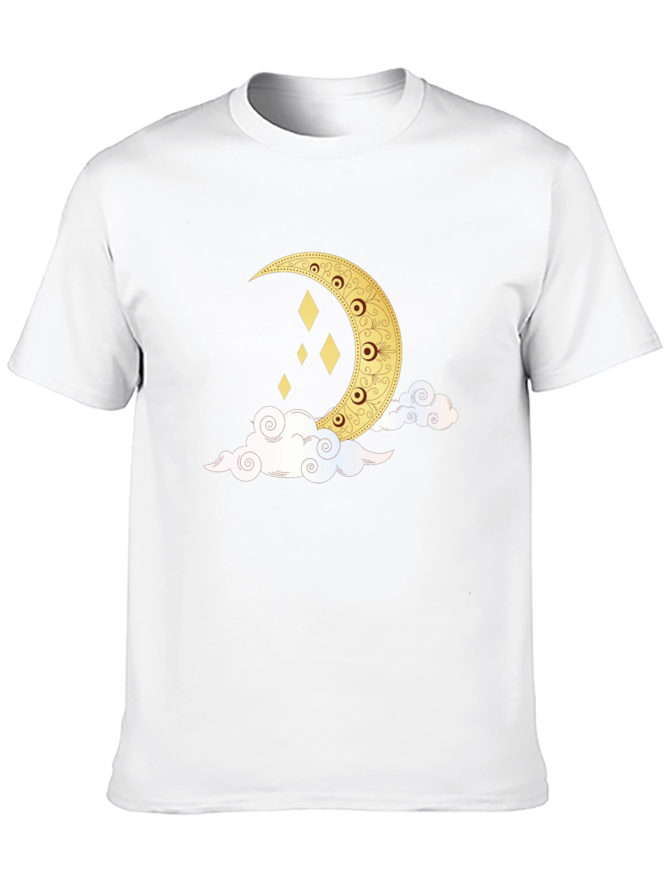 Crescent Moon & Clouds Graphic Tee