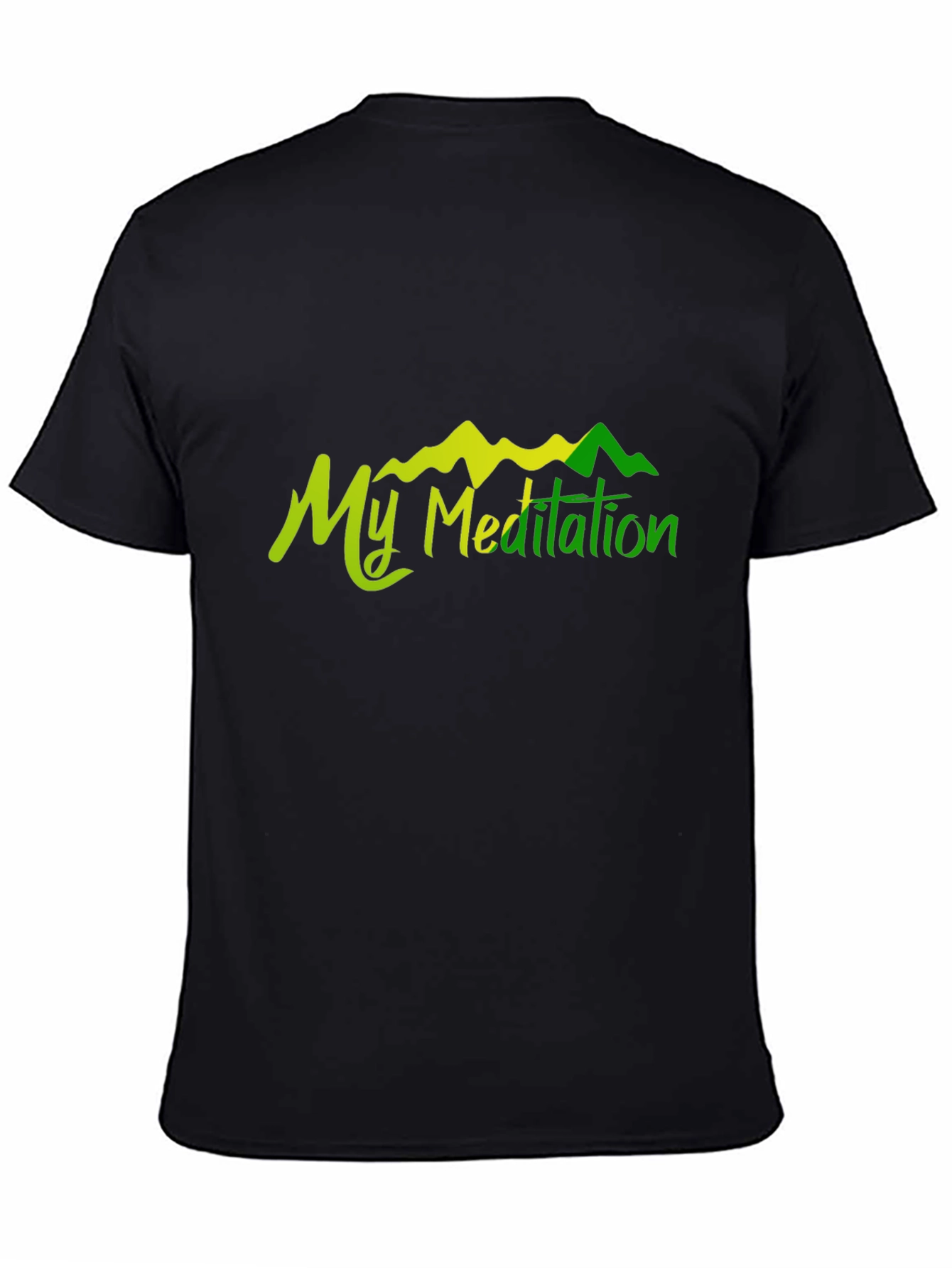 My Meditation Black Cotton T-Shirt