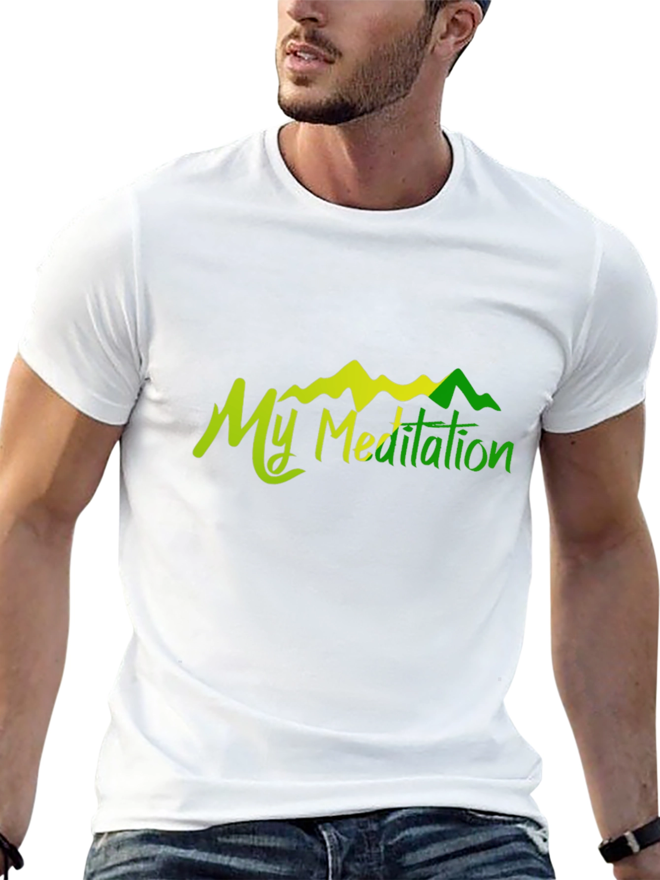 My Meditation Black Cotton T-Shirt