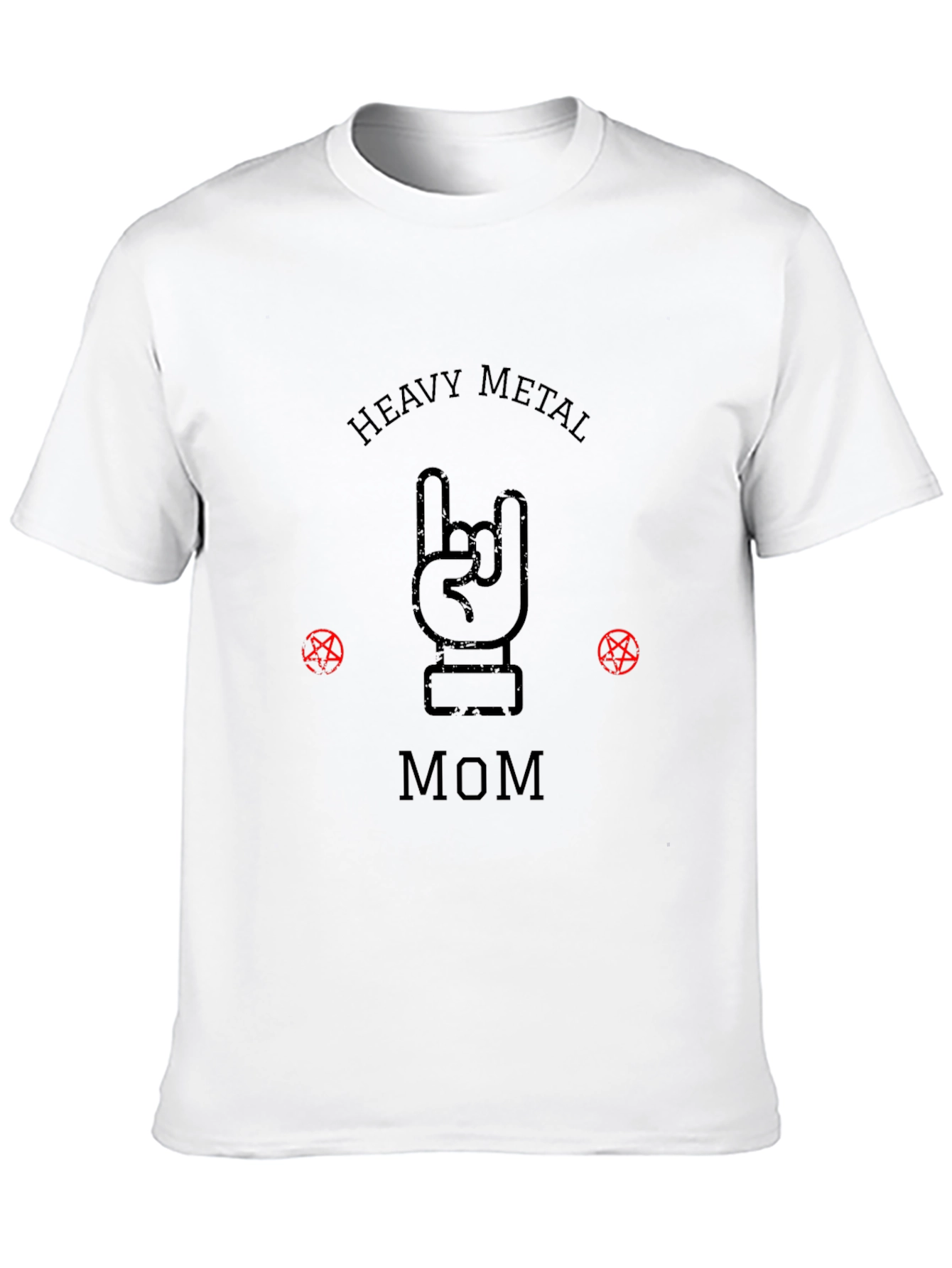 Heavy Metal Mom Graphic Tee - Rocker Style Shirt