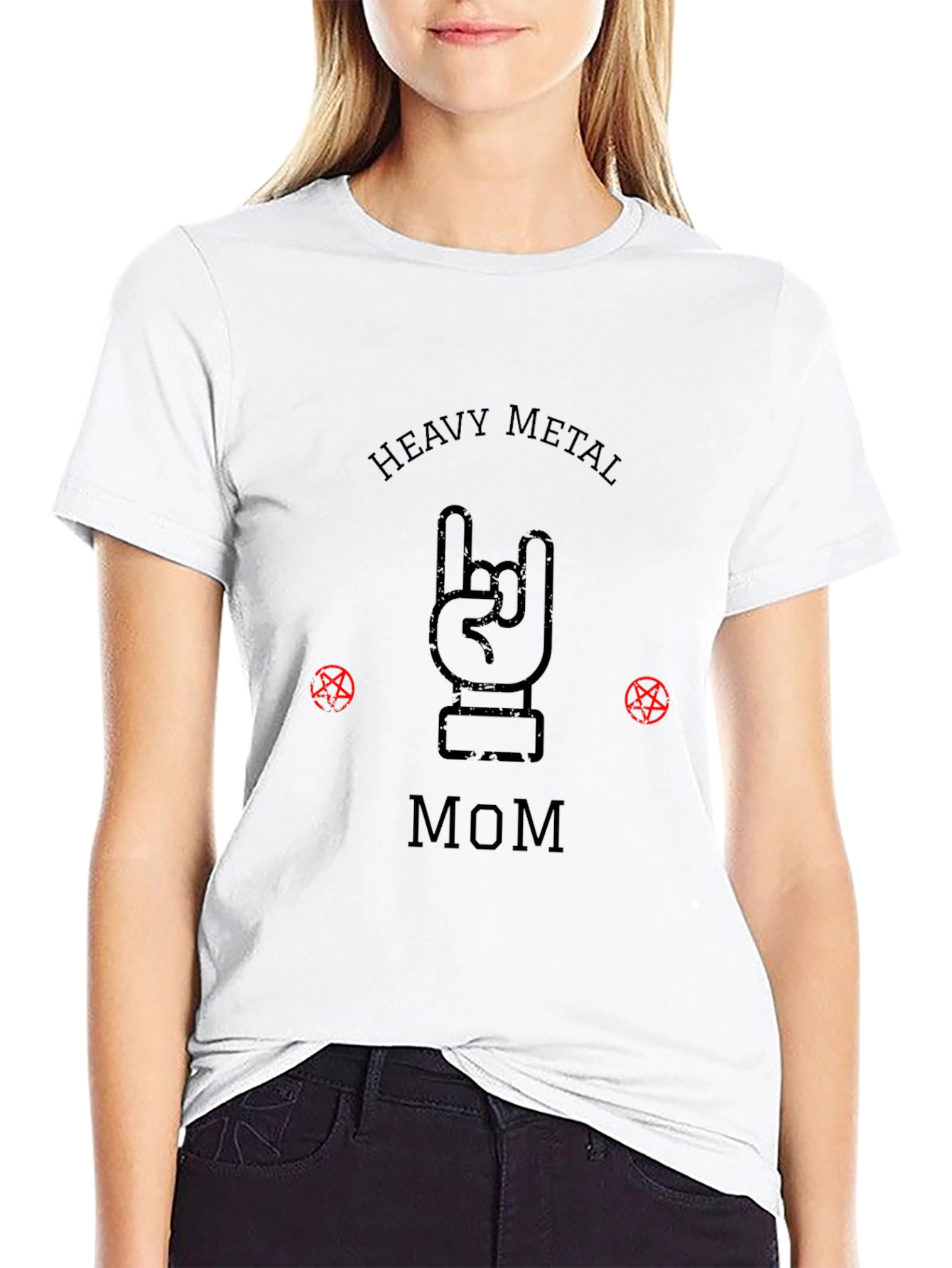 Heavy Metal Mom Graphic Tee - Rocker Style Shirt