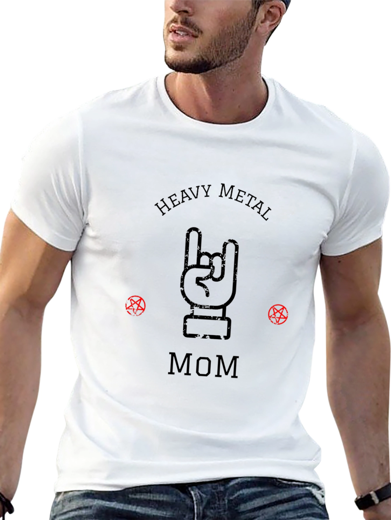 Heavy Metal Mom Graphic Tee - Rocker Style Shirt