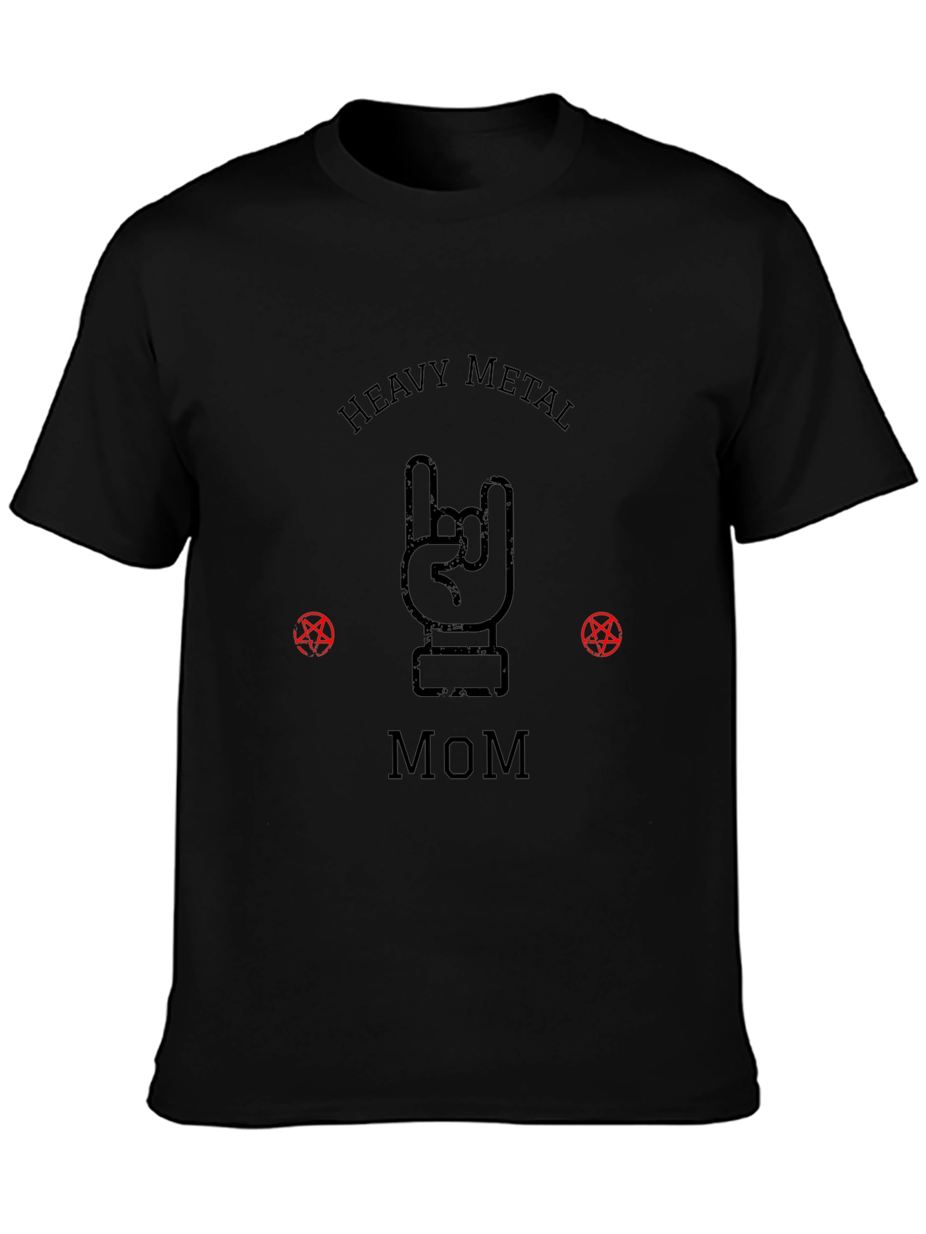 Heavy Metal Mom Graphic Tee - Rocker Style Shirt
