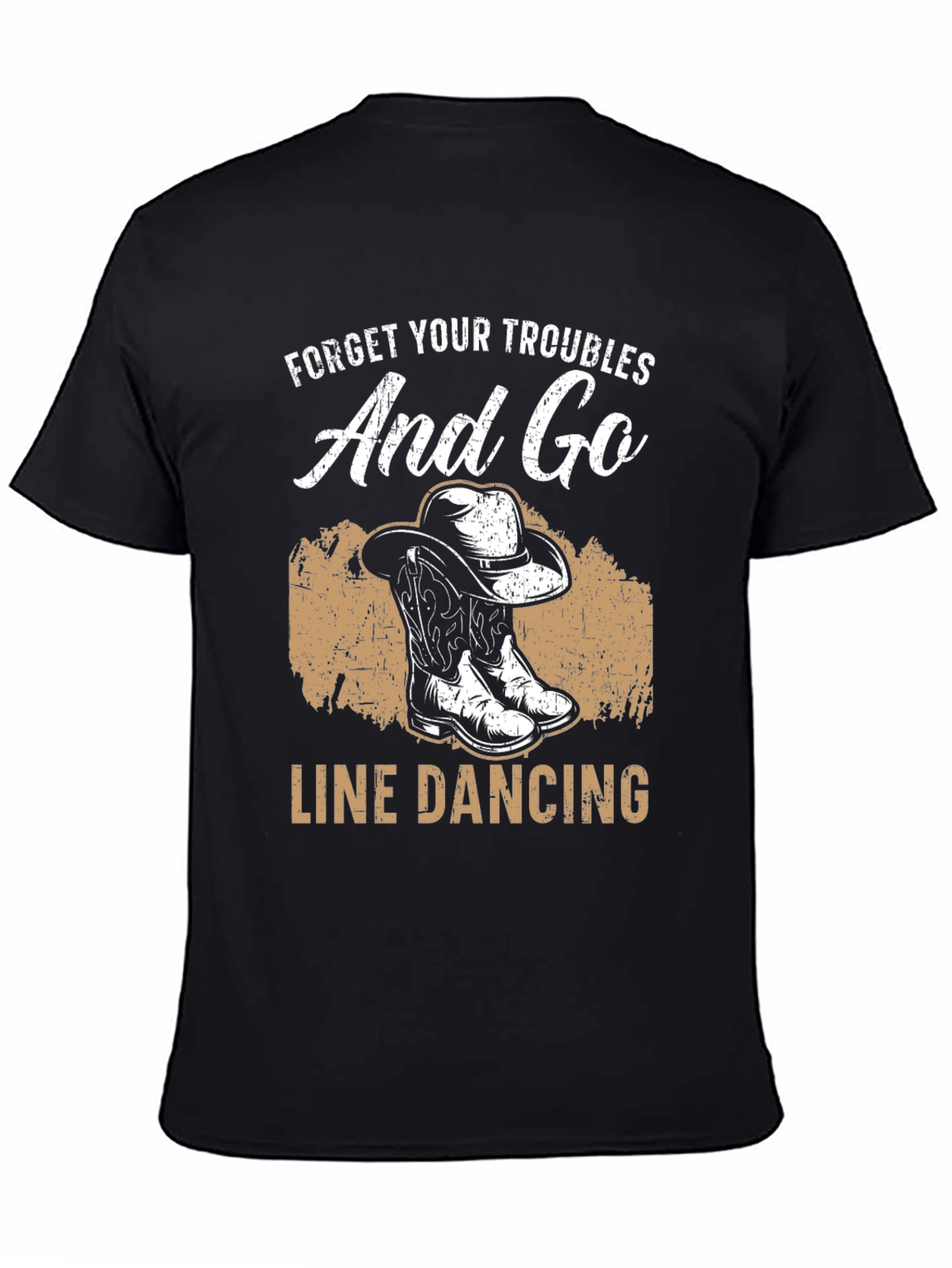 Line Dancing Graphic Tee - Country Western Style