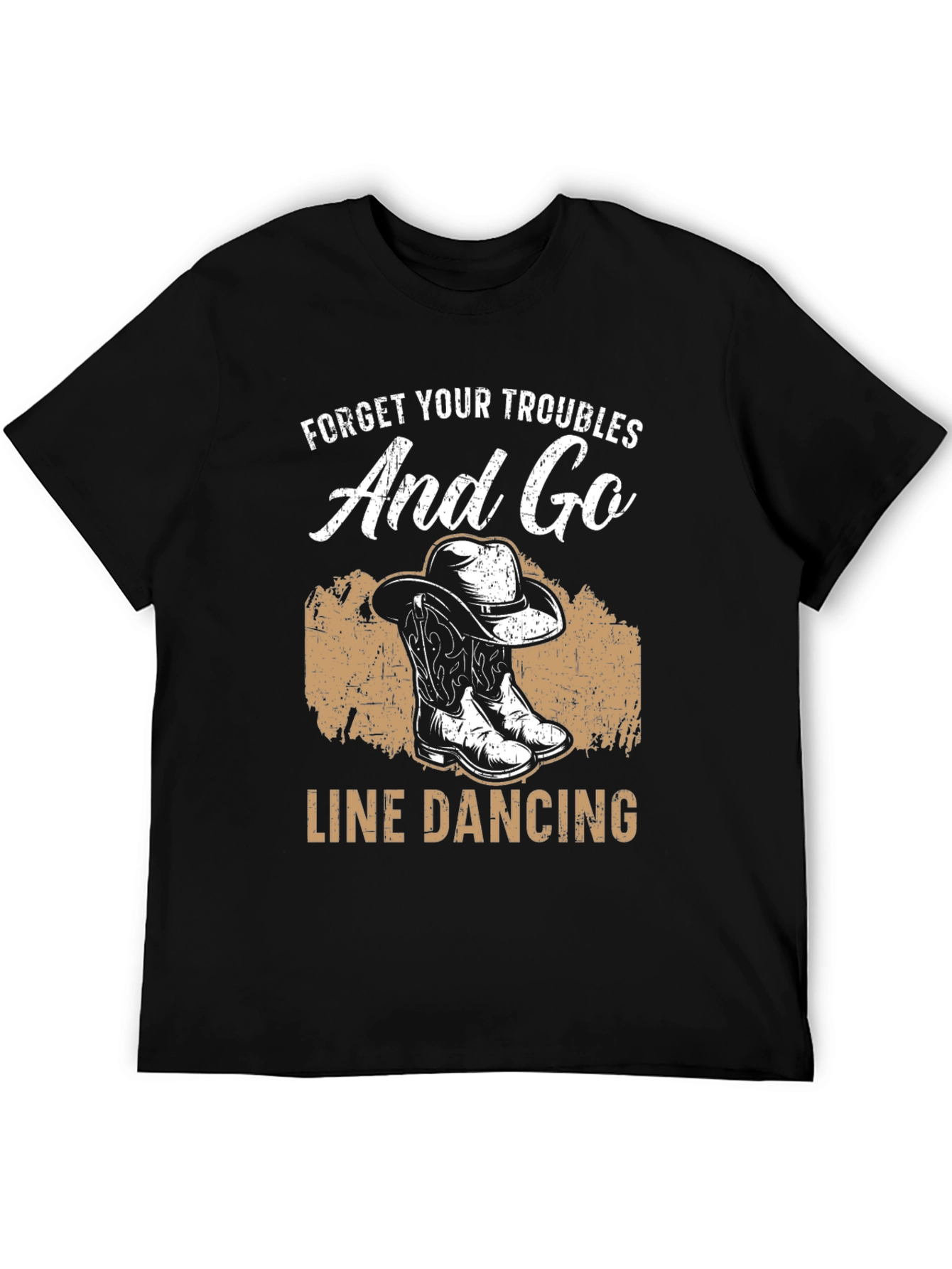 Line Dancing Graphic Tee - Country Western Style