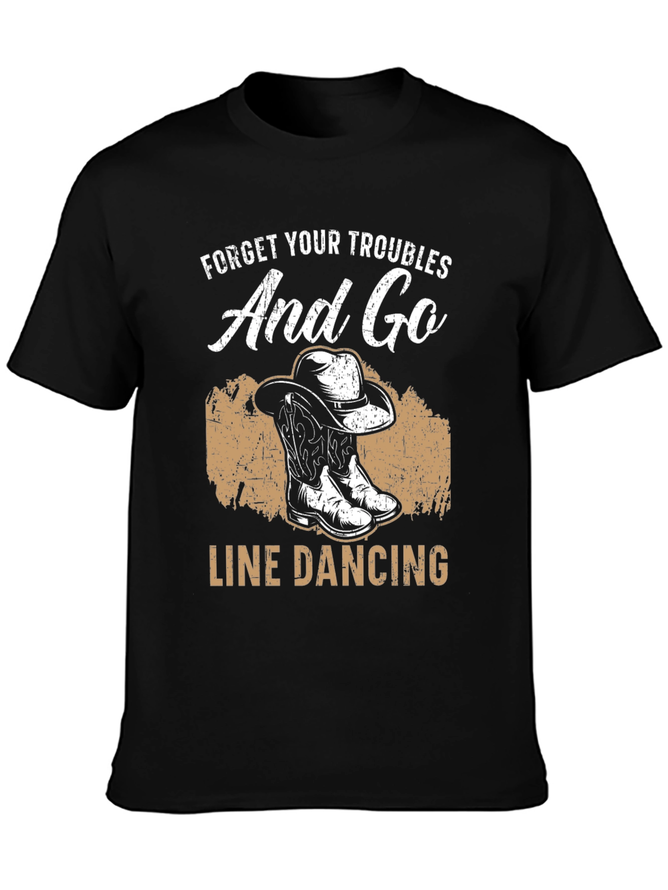 Line Dancing Graphic Tee - Country Western Style