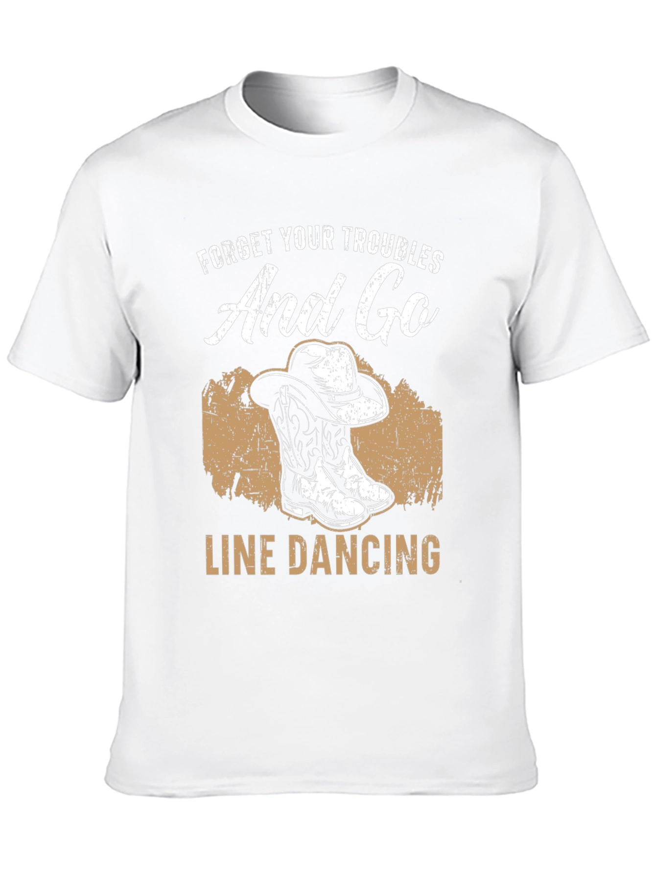 Line Dancing Graphic Tee - Country Western Style