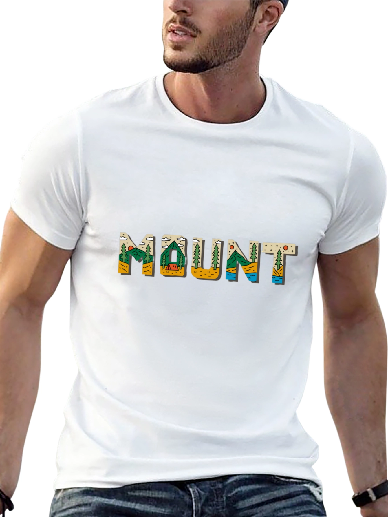 Mount Graphic Tee - Nature Inspired Black T-Shirt