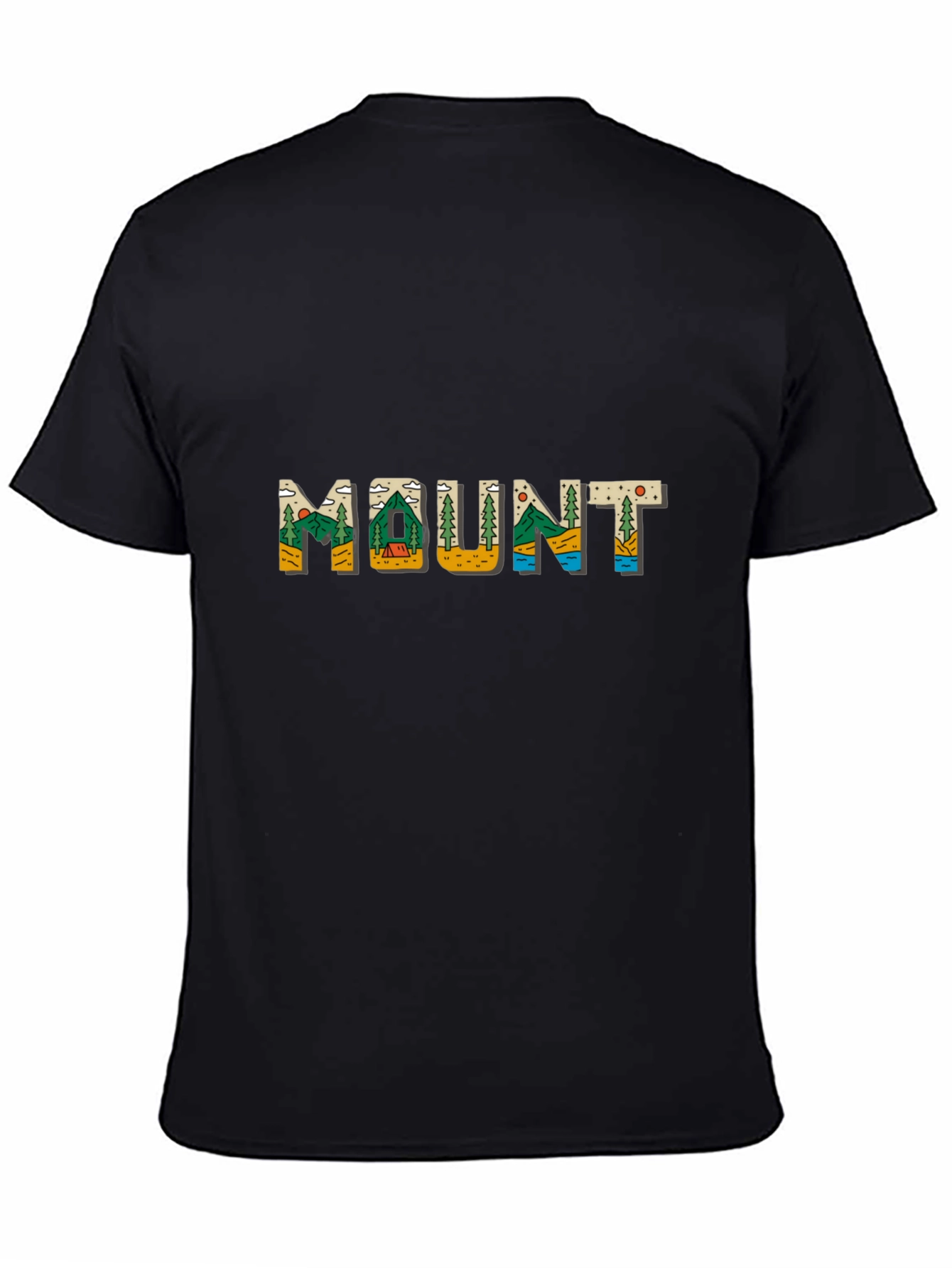 Mount Graphic Tee - Nature Inspired Black T-Shirt