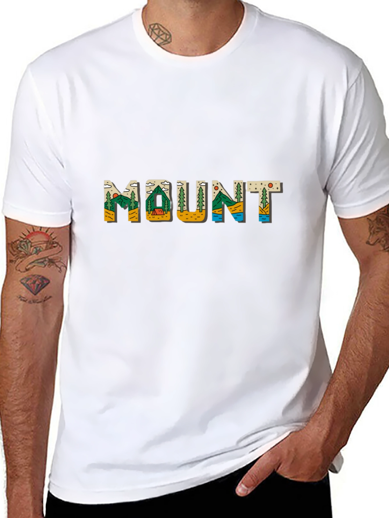 Mount Graphic Tee - Nature Inspired Black T-Shirt