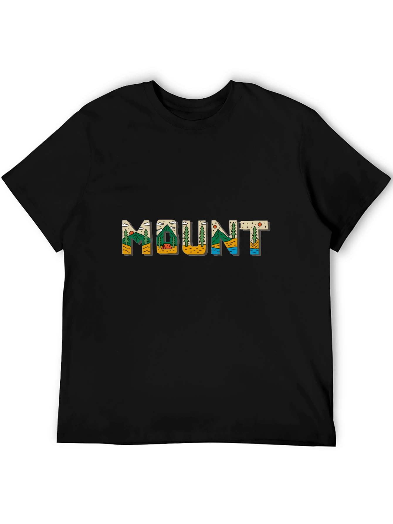 Mount Graphic Tee - Nature Inspired Black T-Shirt