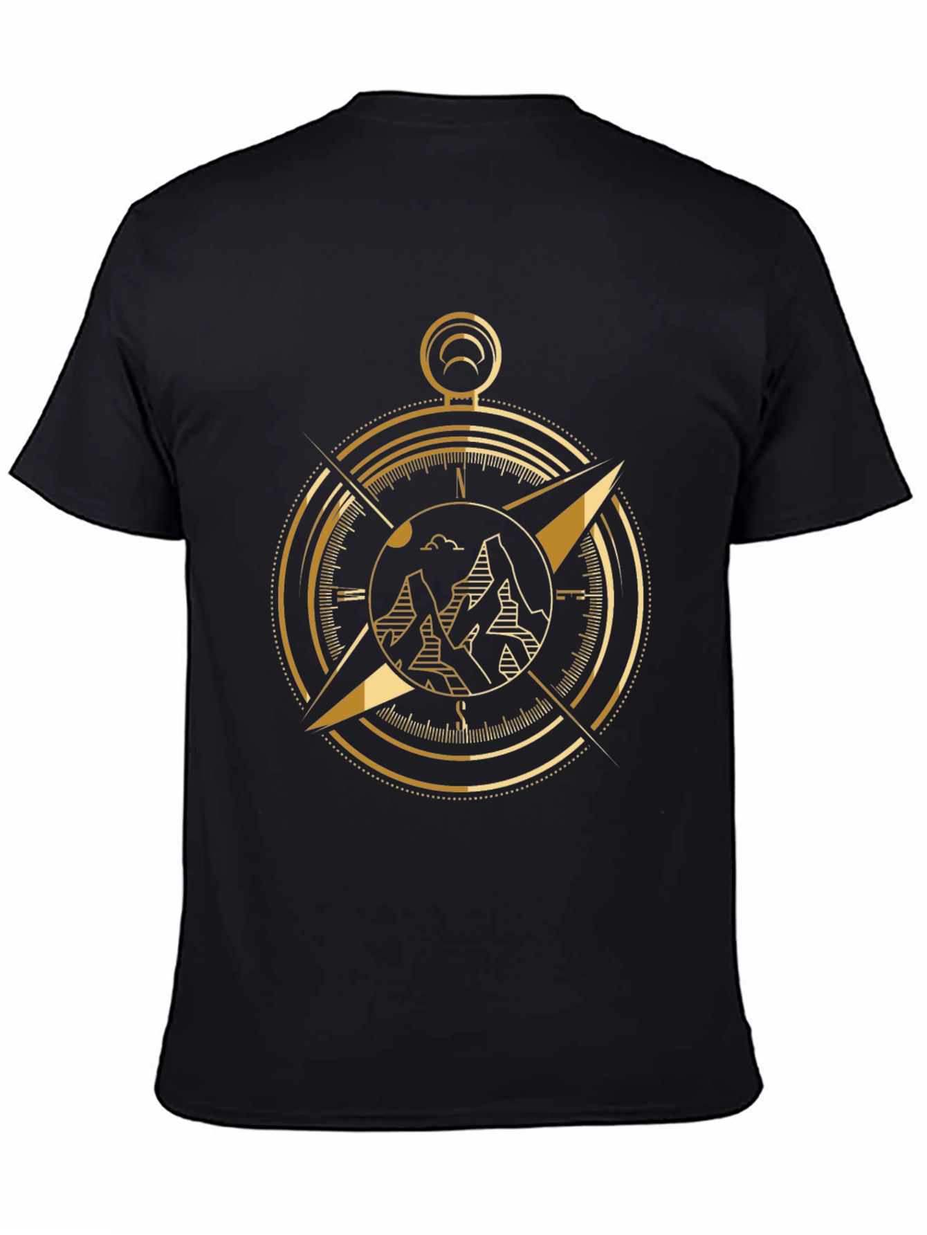 Golden Compass Graphic Black T-Shirt
