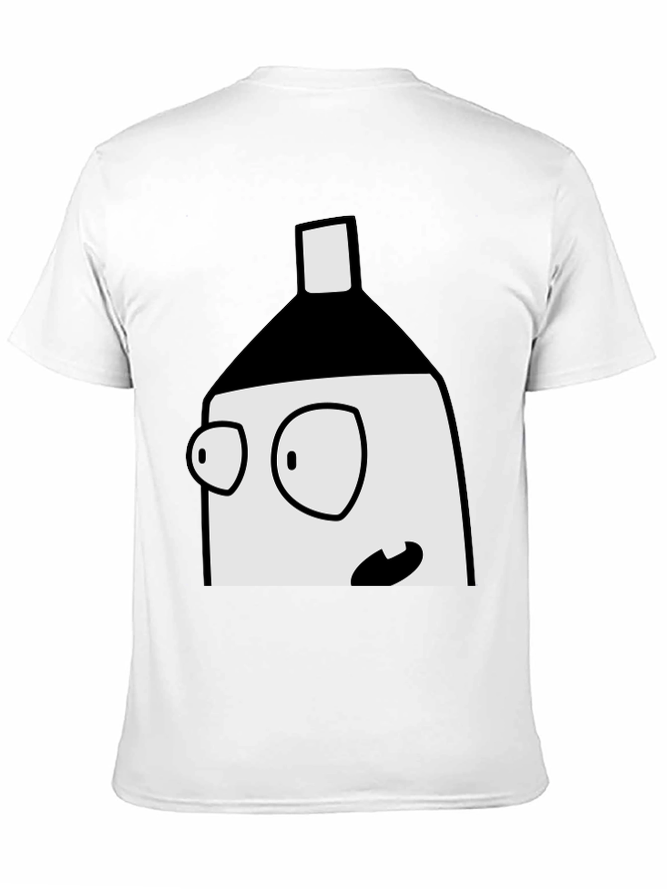 Cartoon Face Black T-Shirt