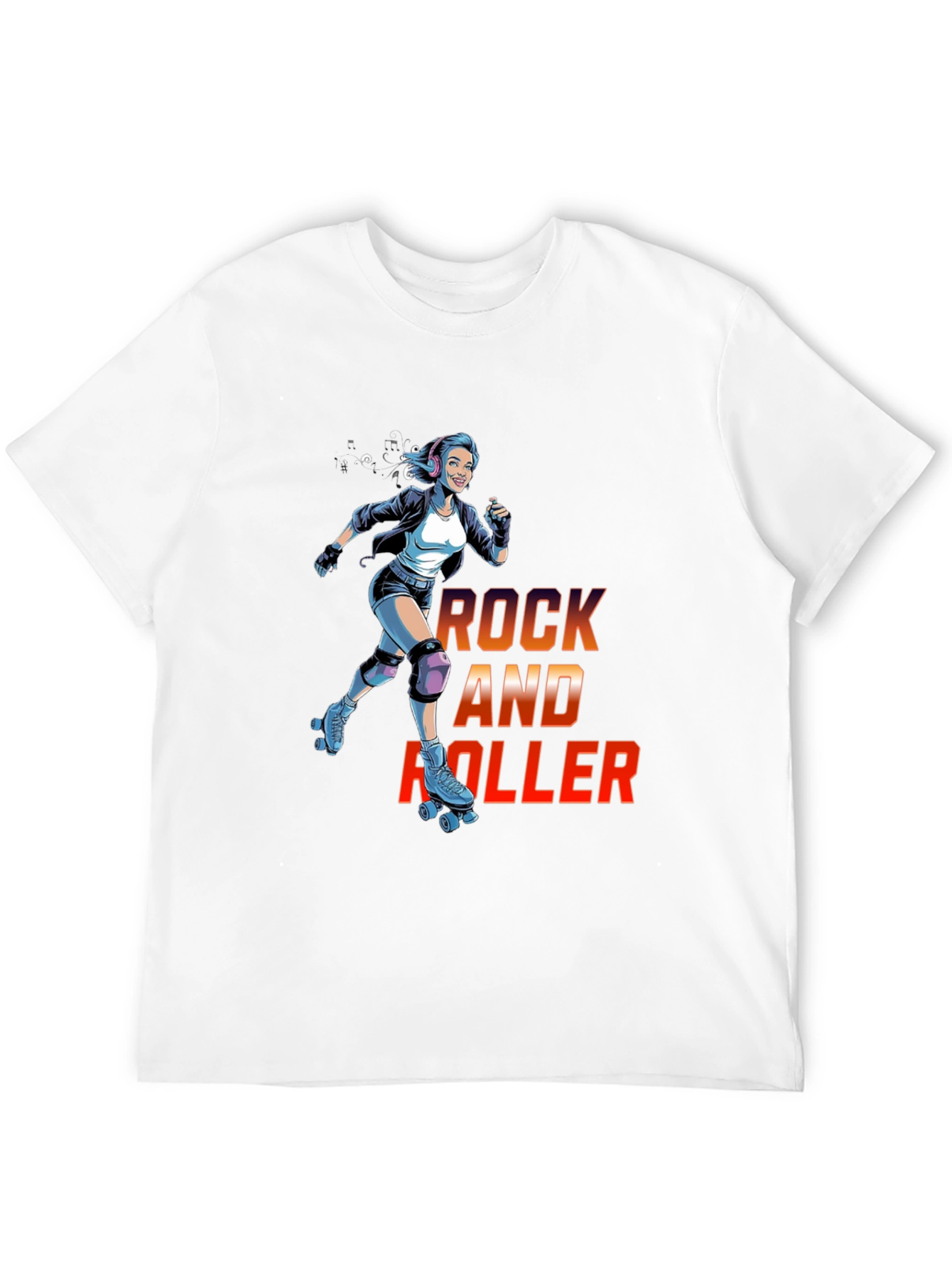 Rock and Roller Graphic T-Shirt - Cool Retro Design