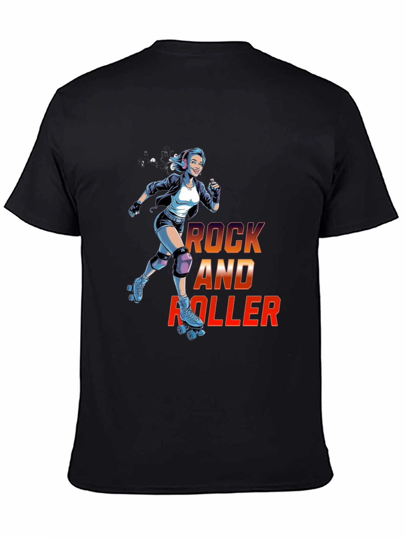 Rock and Roller Graphic T-Shirt - Cool Retro Design