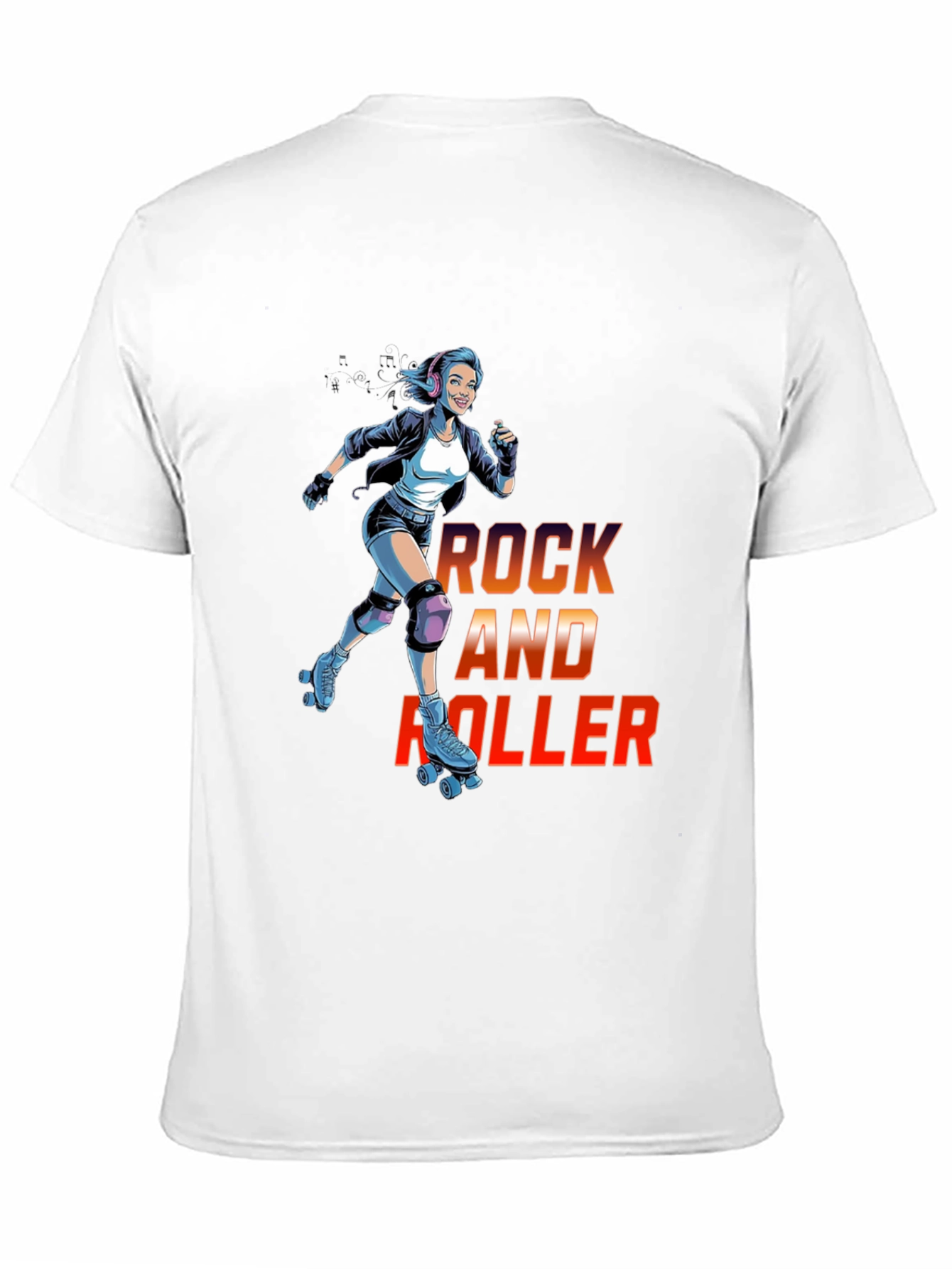 Rock and Roller Graphic T-Shirt - Cool Retro Design