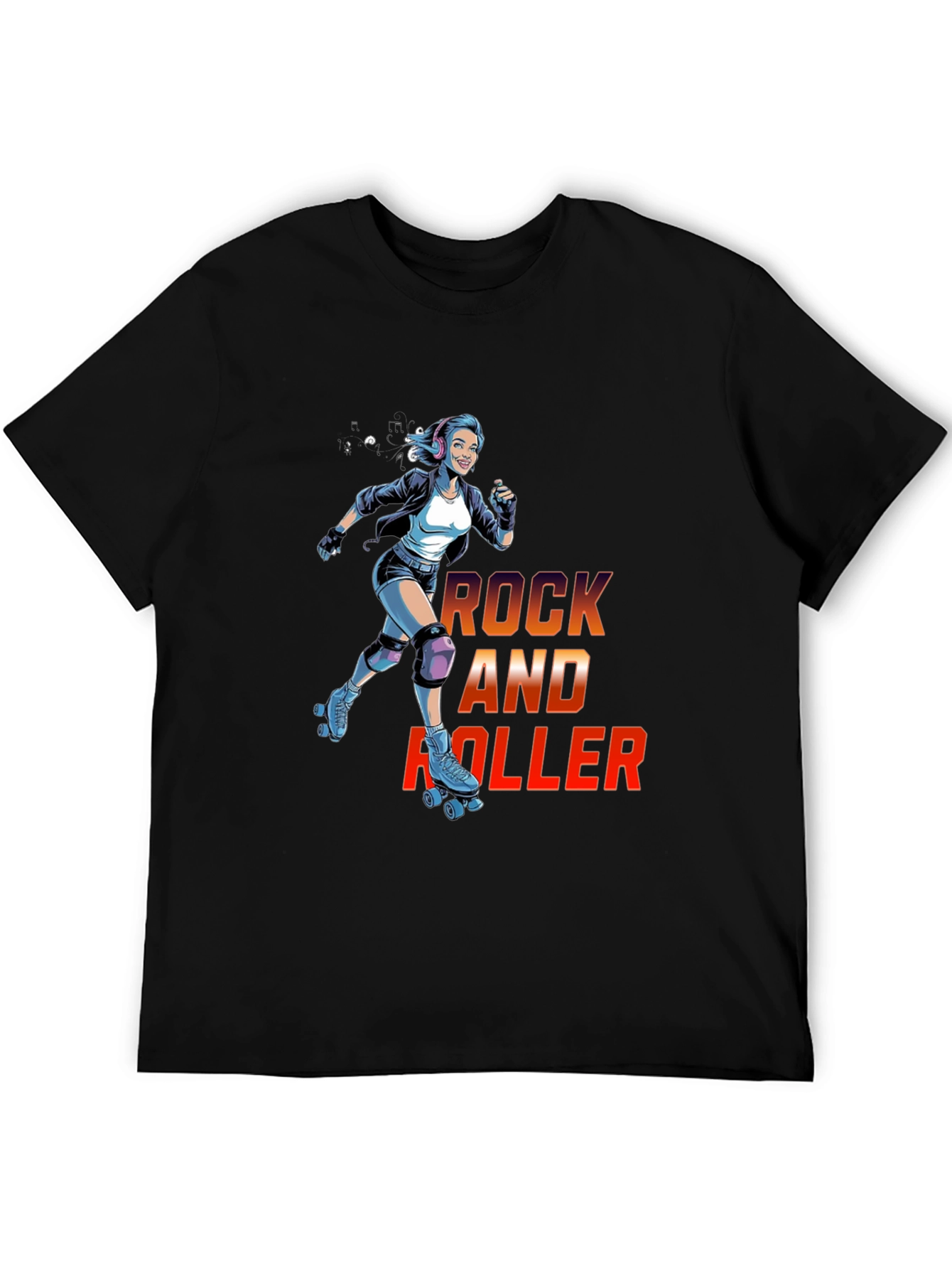Rock and Roller Graphic T-Shirt - Cool Retro Design