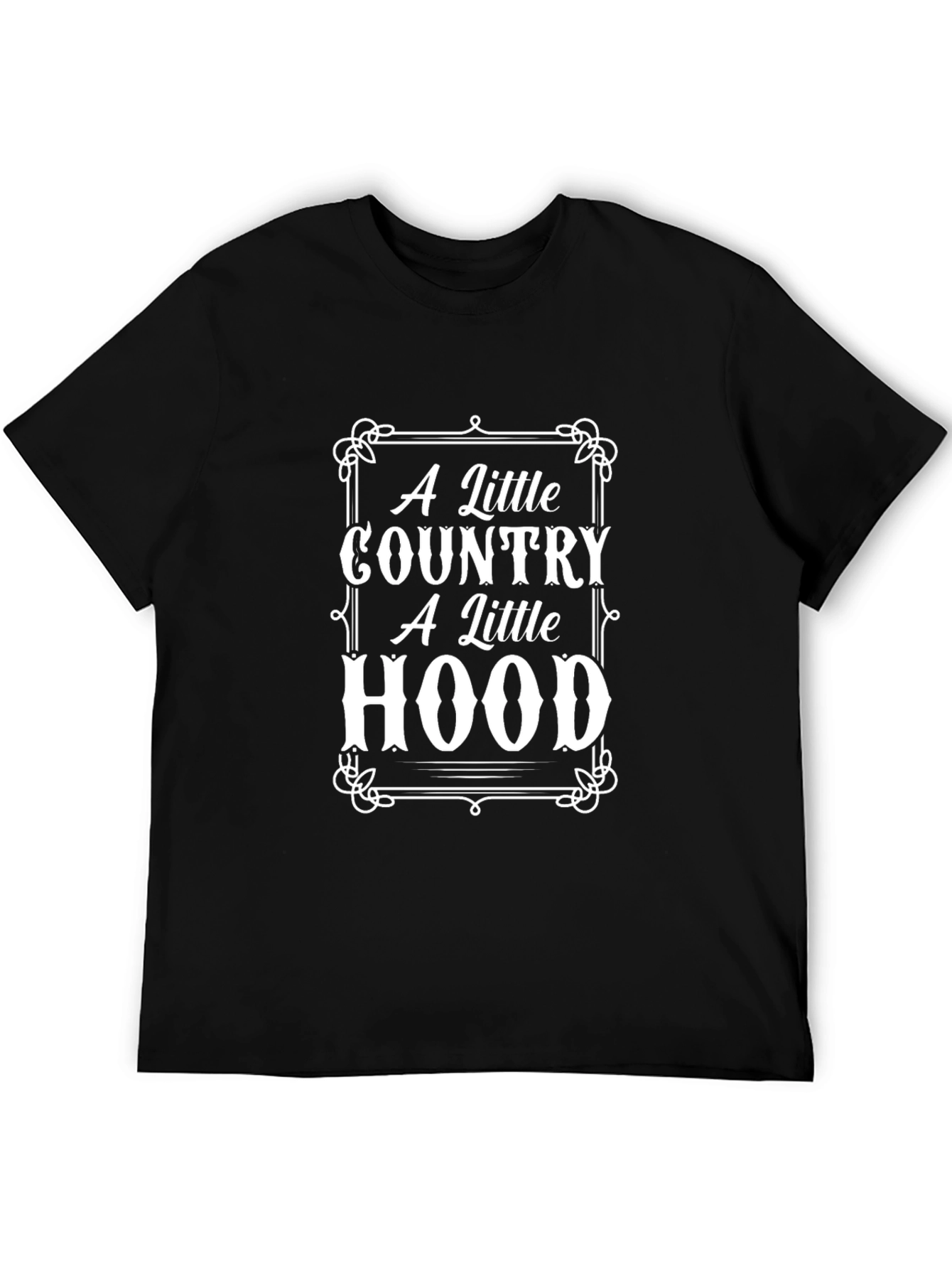 Country Hood T-Shirt - Black Tee