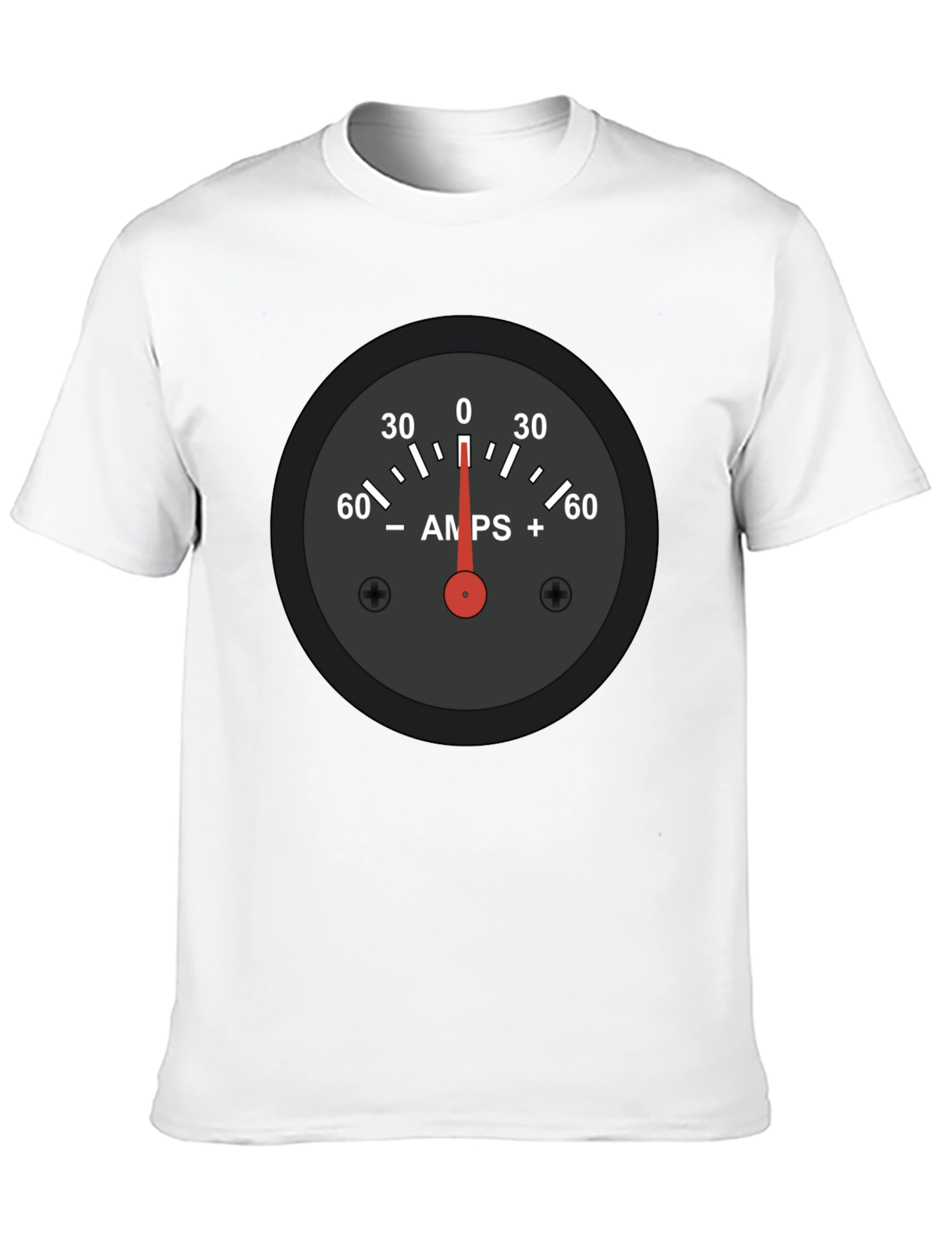 Amps Gauge Graphic Tee - Cool Automotive Shirt