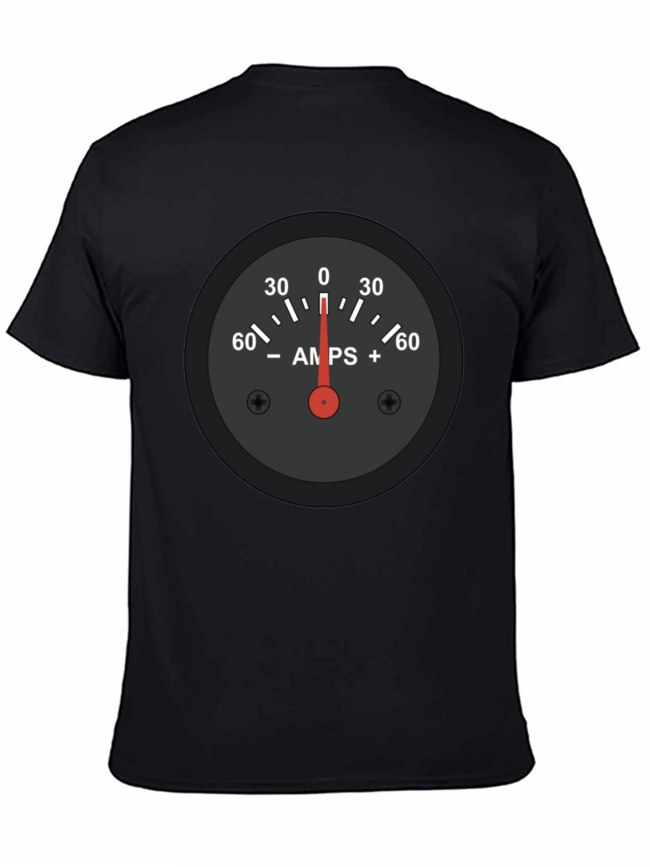 Amps Gauge Graphic Tee - Cool Automotive Shirt