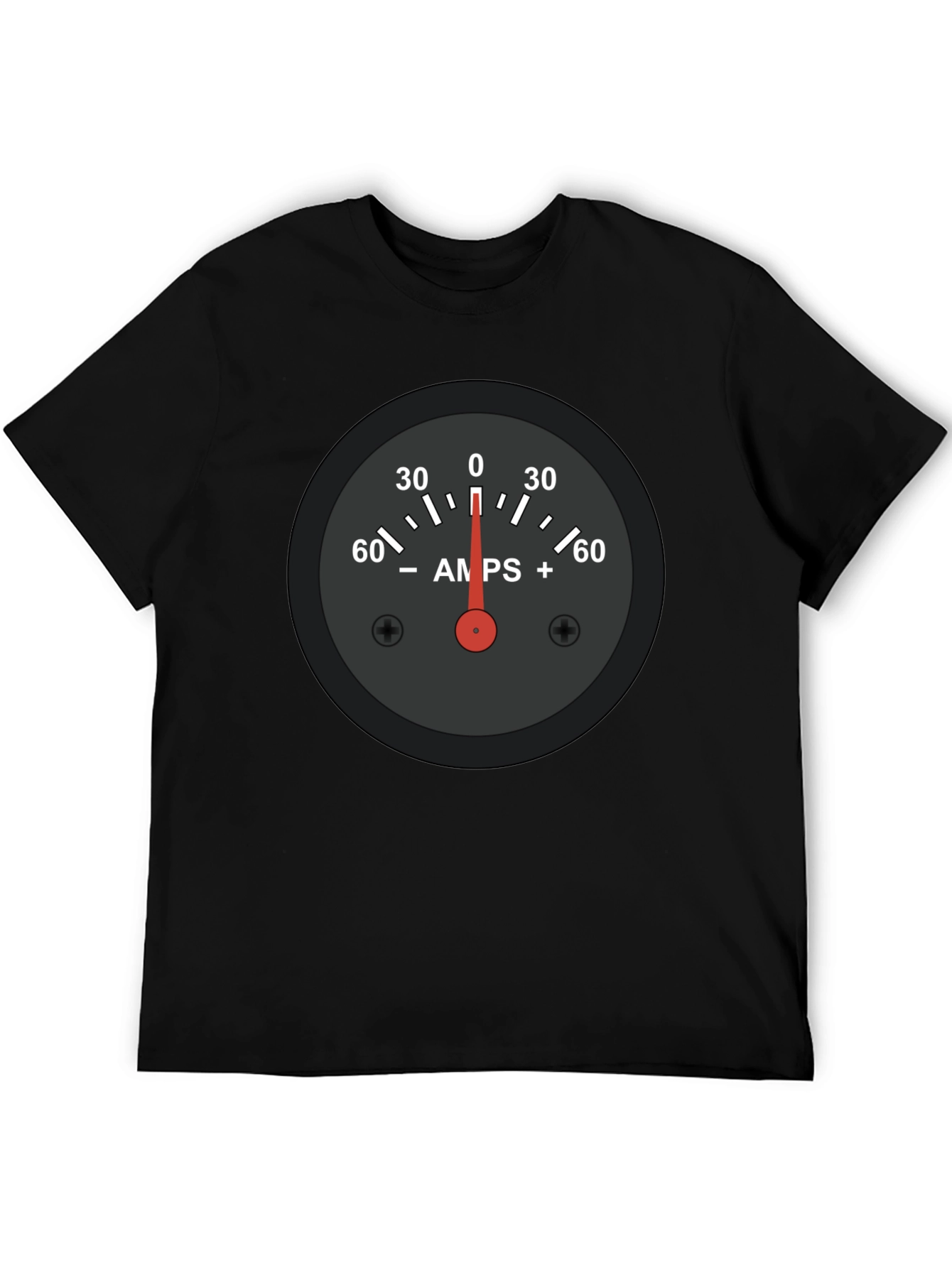 Amps Gauge Graphic Tee - Cool Automotive Shirt