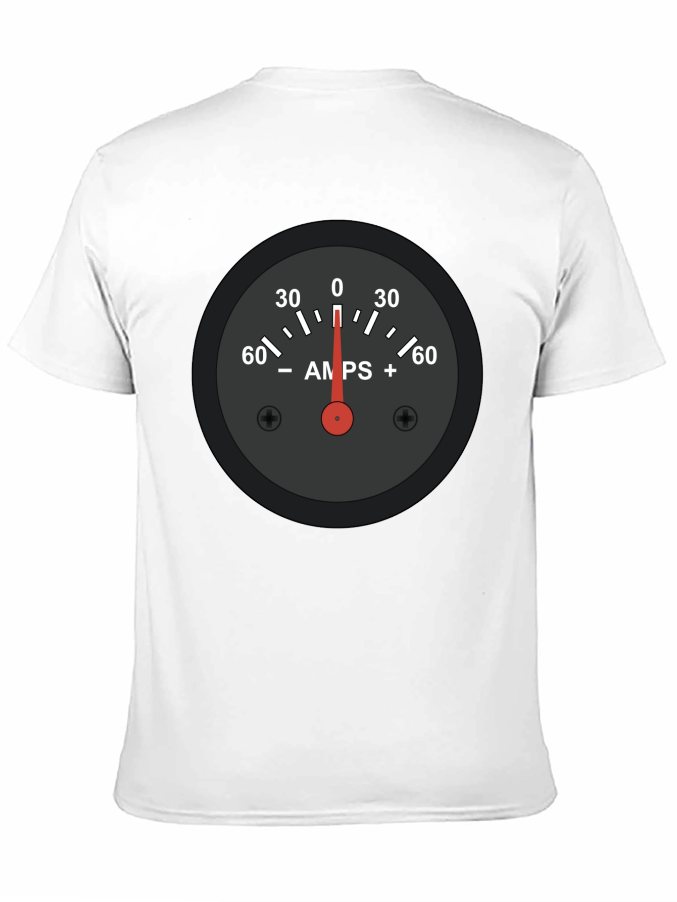 Amps Gauge Graphic Tee - Cool Automotive Shirt
