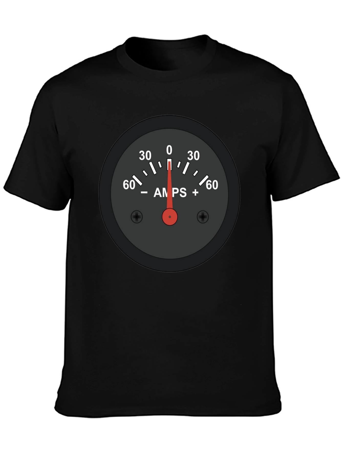 Amps Gauge Graphic Tee - Cool Automotive Shirt