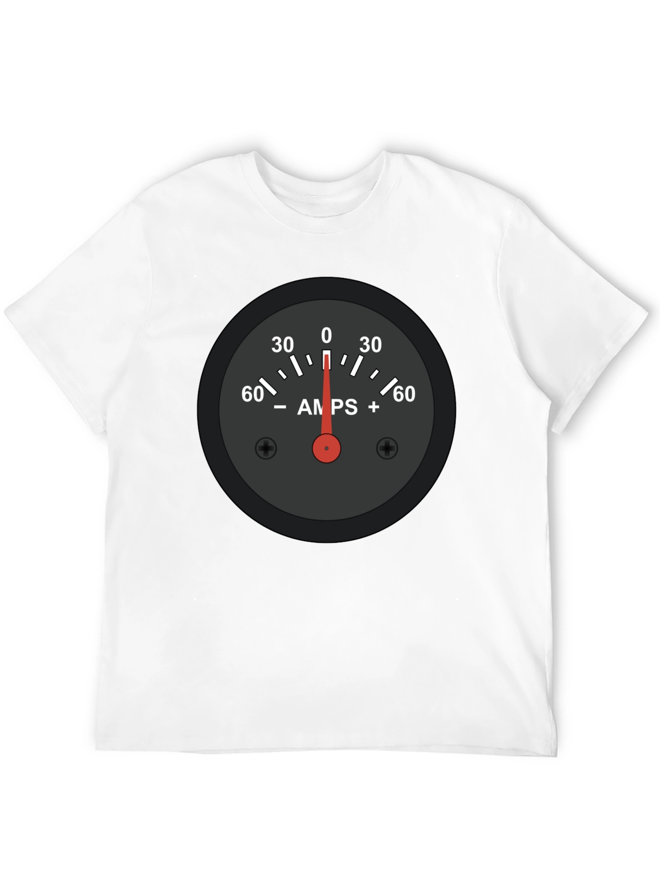 Amps Gauge Graphic Tee - Cool Automotive Shirt