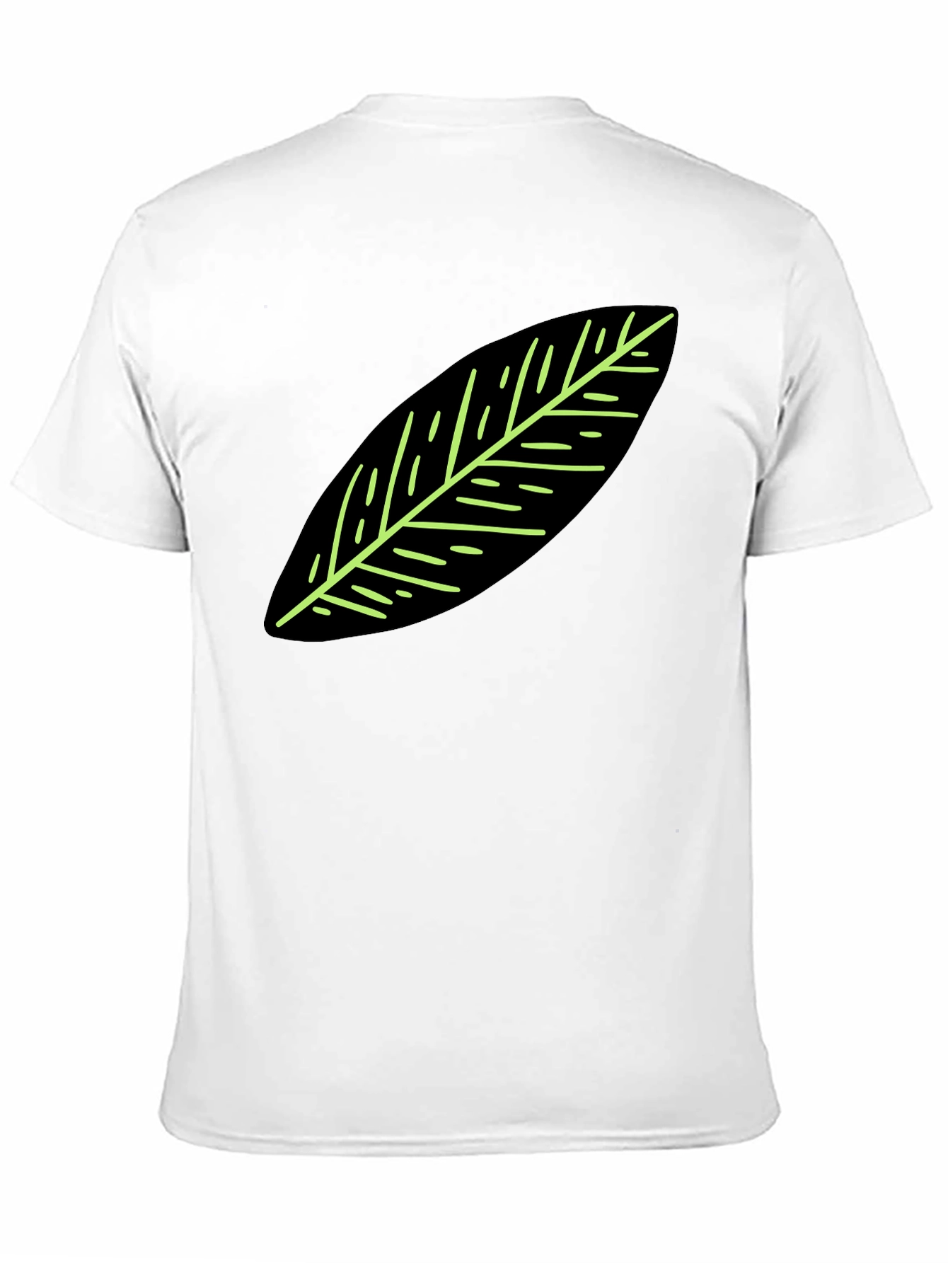 Leaf Graphic Black T-Shirt