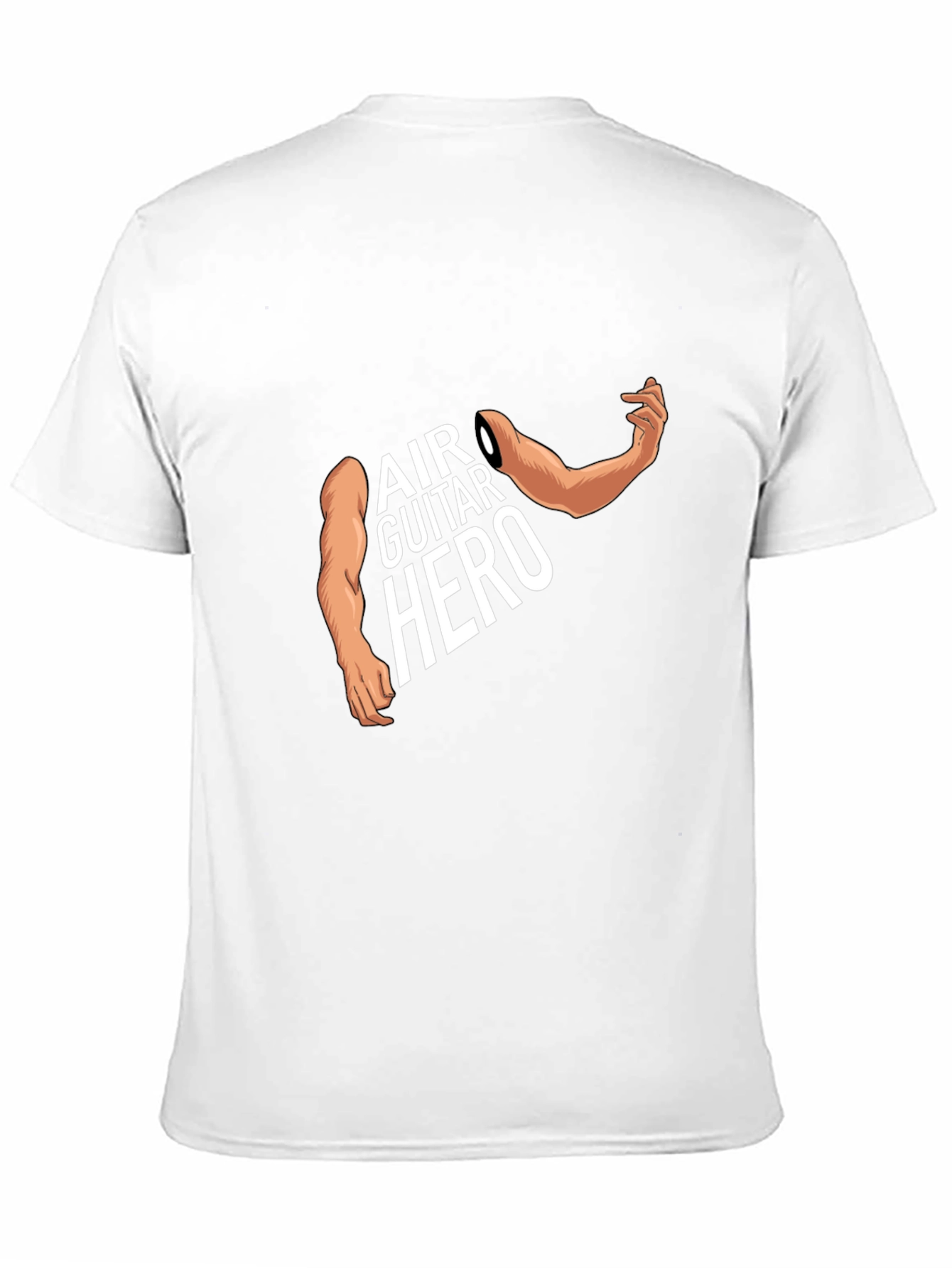 Air Guitar Hero Graphic Tee - Black Cotton T-Shirt