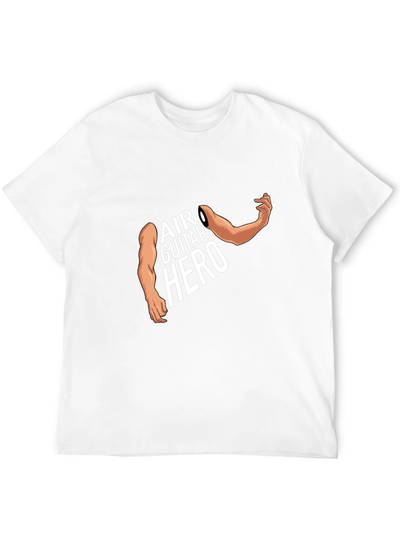 Air Guitar Hero Graphic Tee - Black Cotton T-Shirt