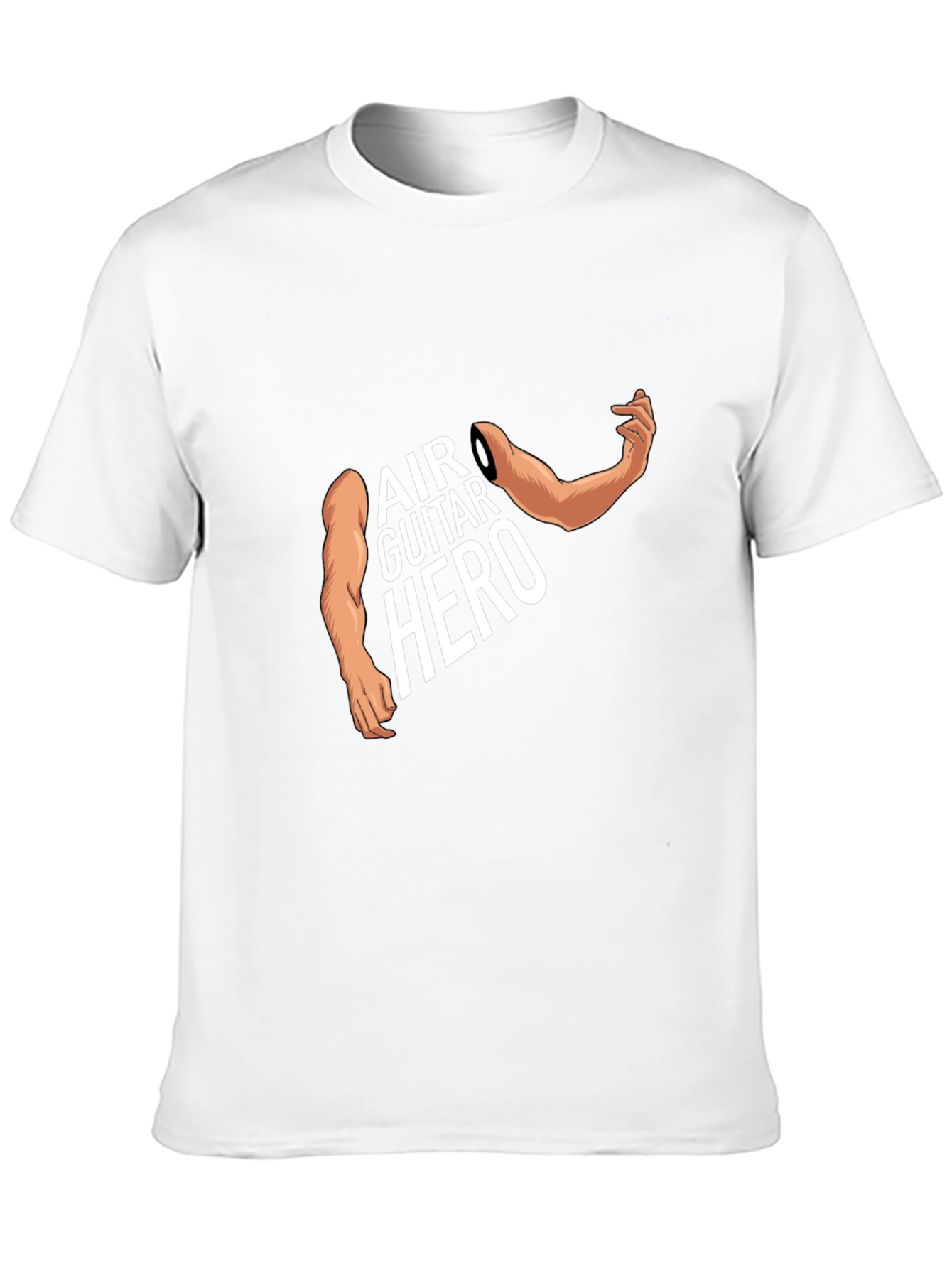 Air Guitar Hero Graphic Tee - Black Cotton T-Shirt