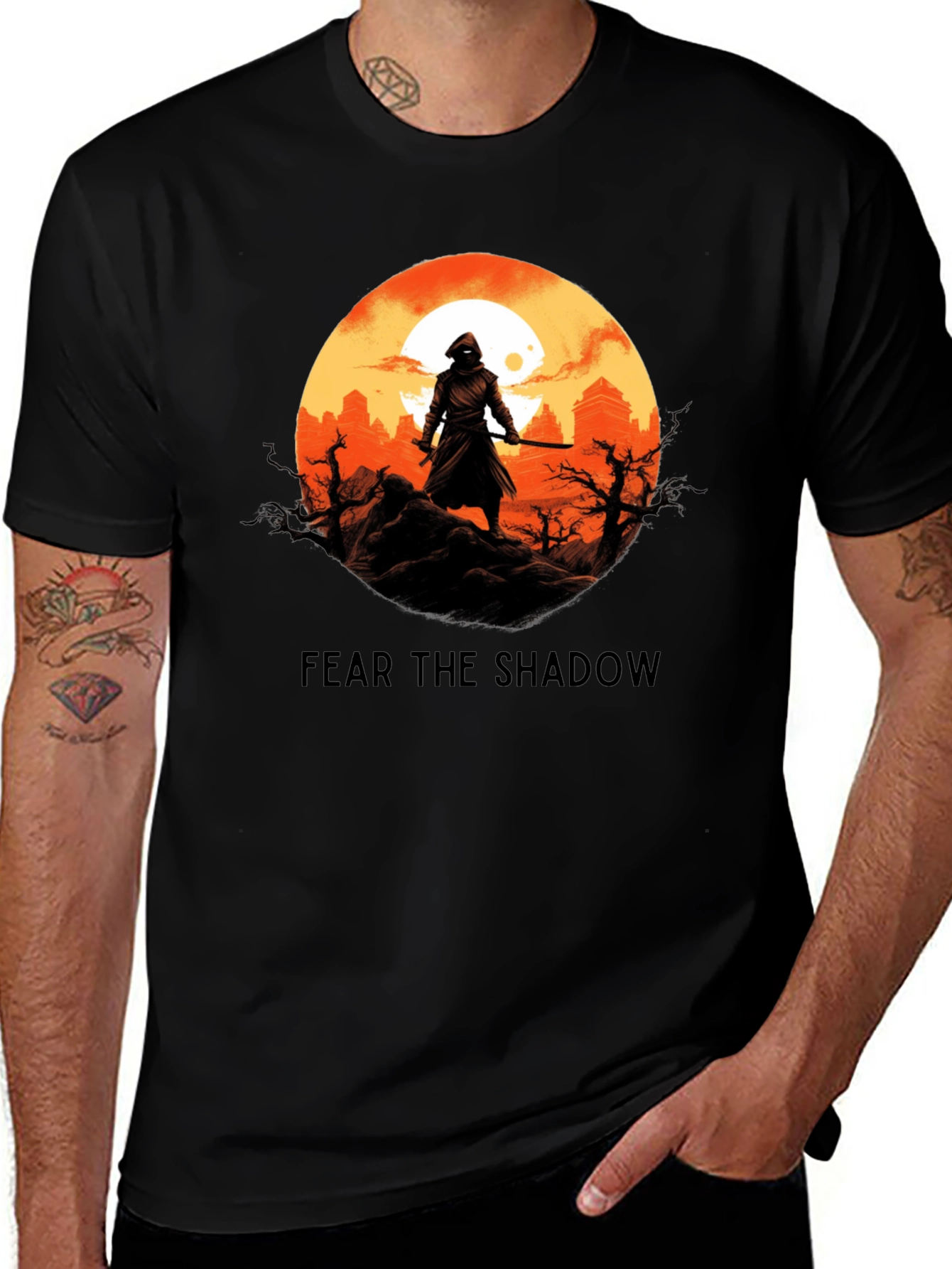 Fear the Shadow Ninja Graphic T-Shirt
