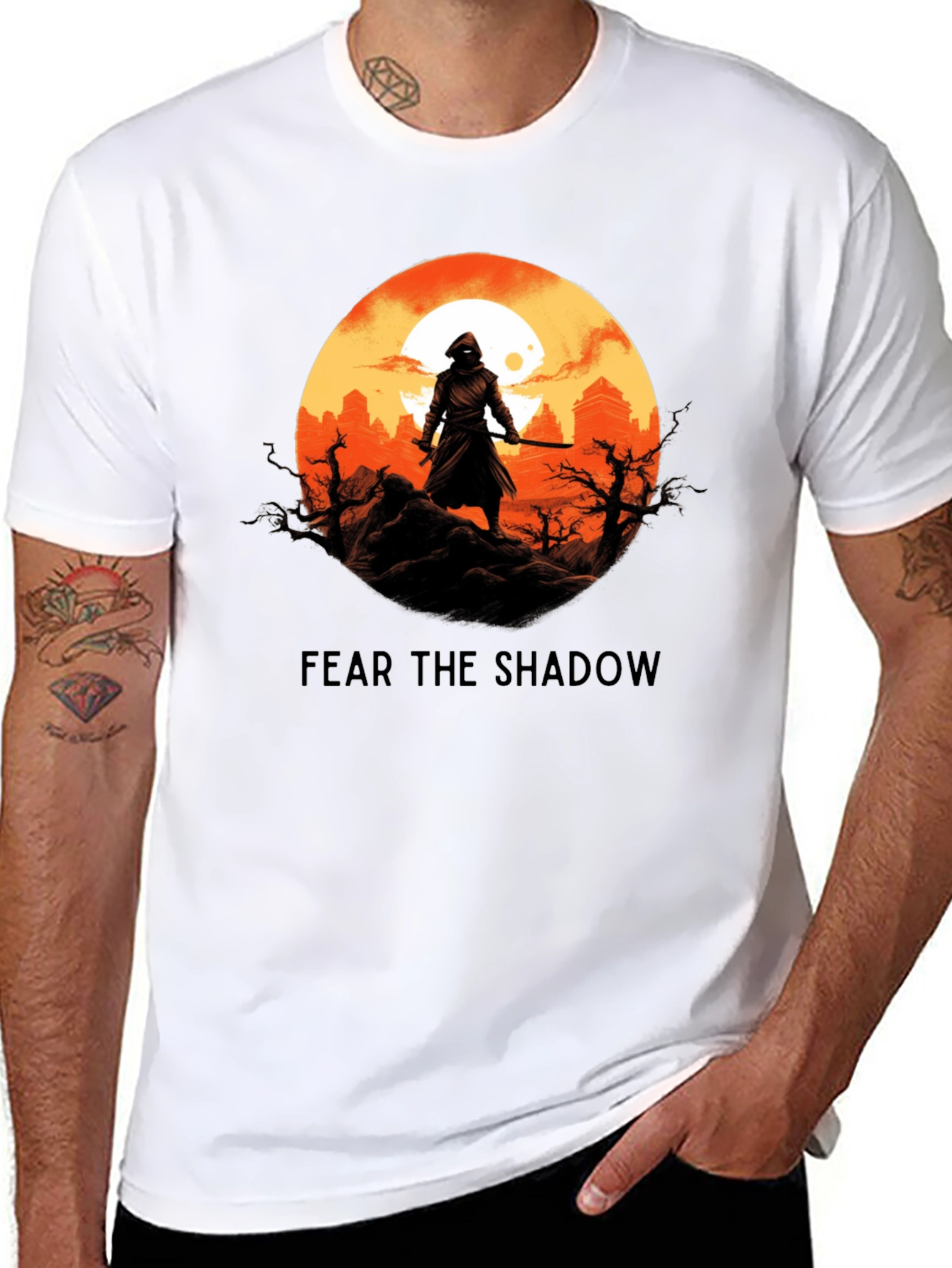 Fear the Shadow Ninja Graphic T-Shirt