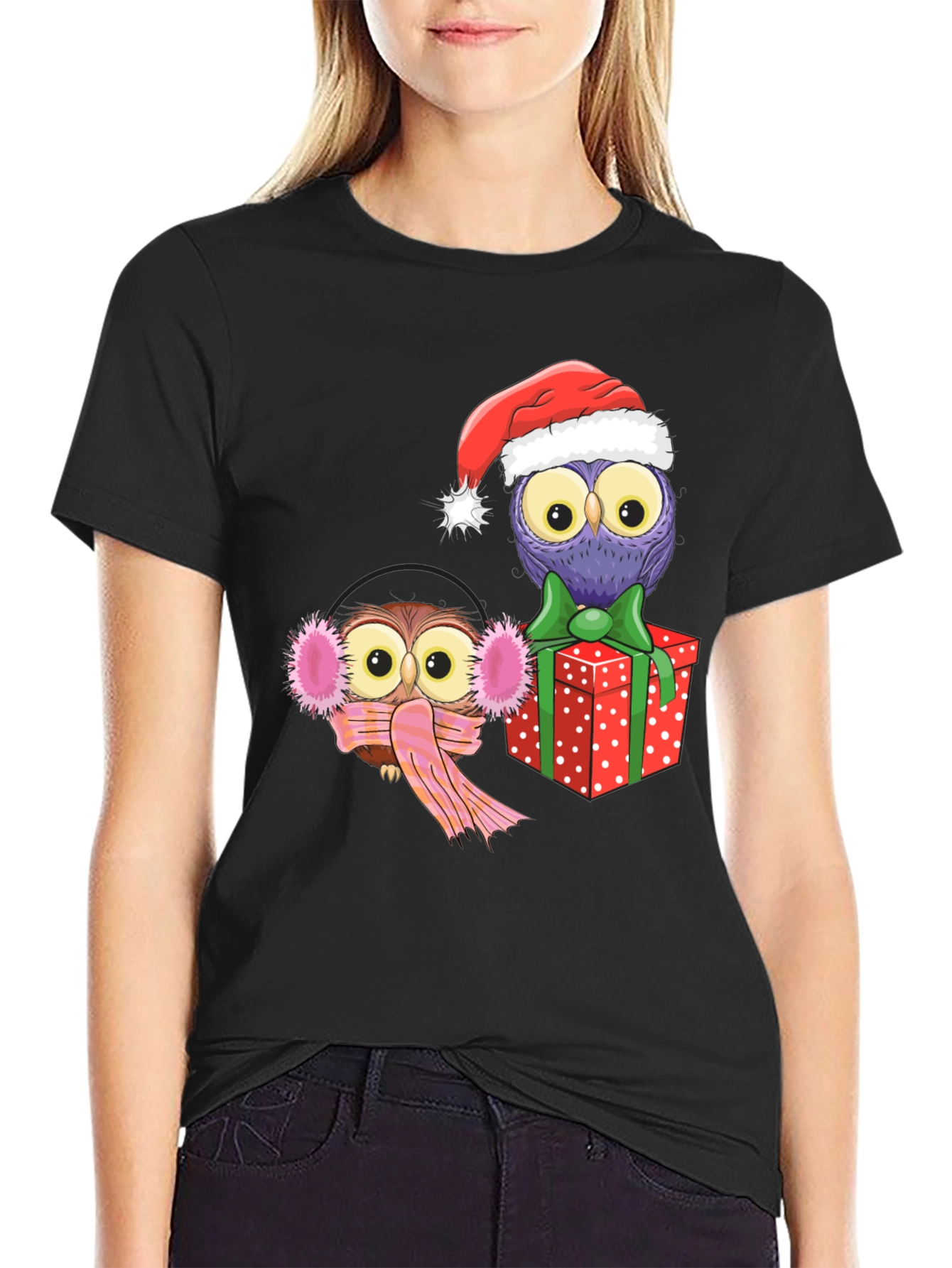 Festive Owl Graphic Tee