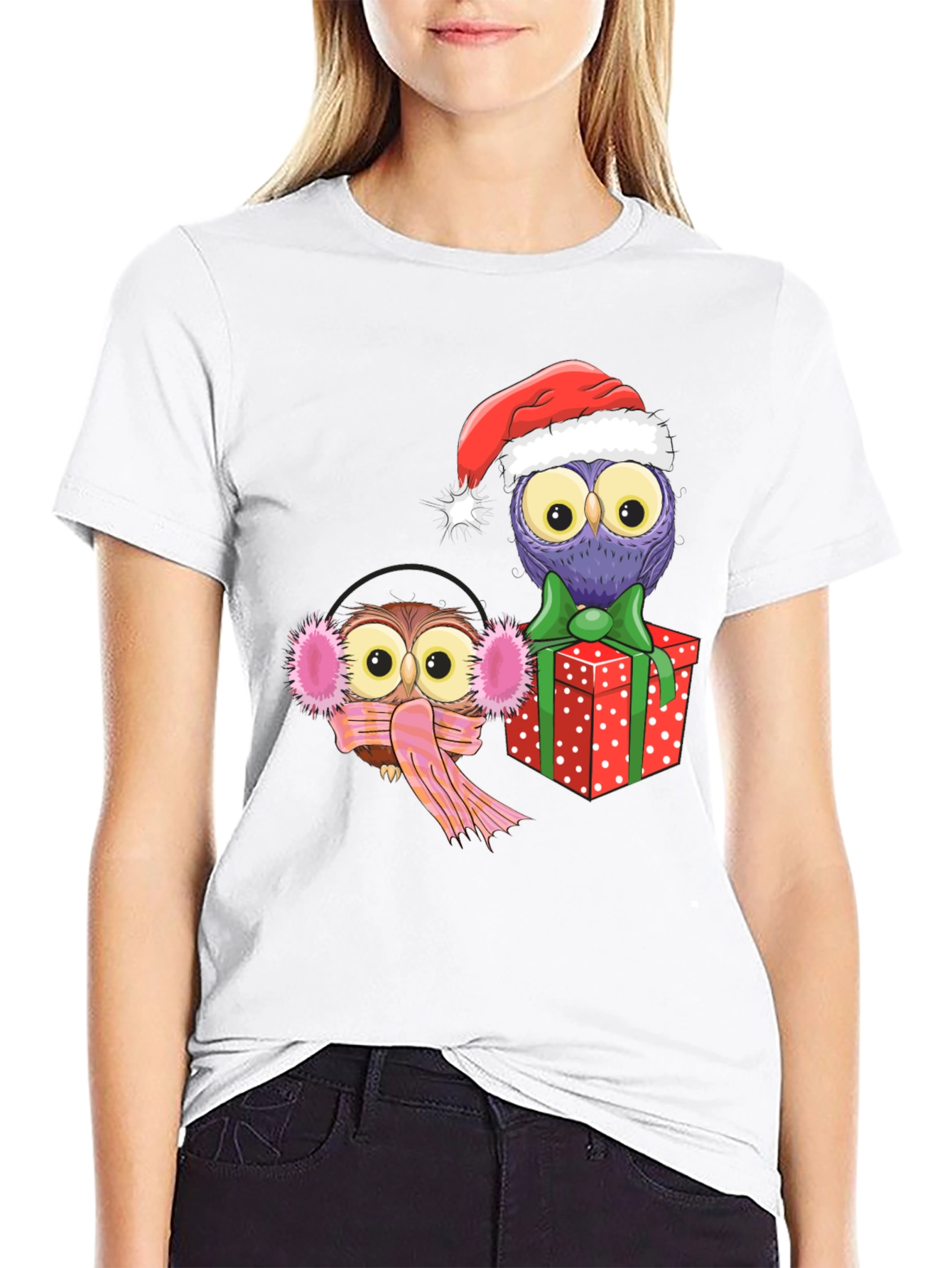 Festive Owl Graphic Tee