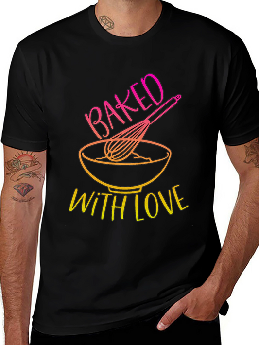 Baked With Love T-Shirt - Kitchen & Baking Design