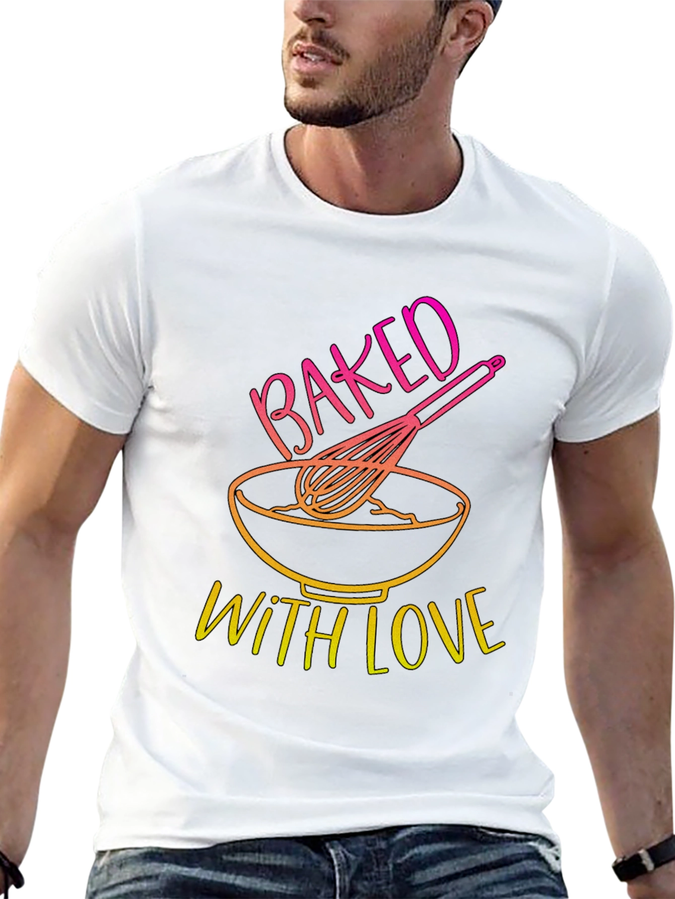 Baked With Love T-Shirt - Kitchen & Baking Design