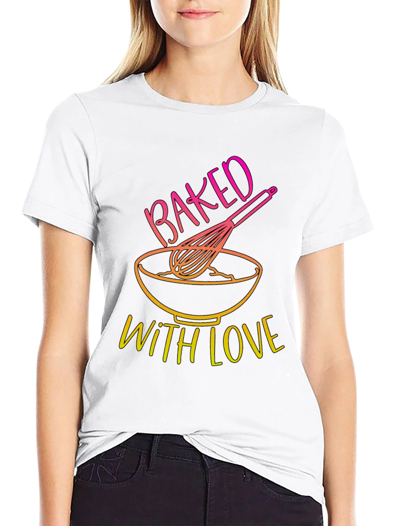Baked With Love T-Shirt - Kitchen & Baking Design