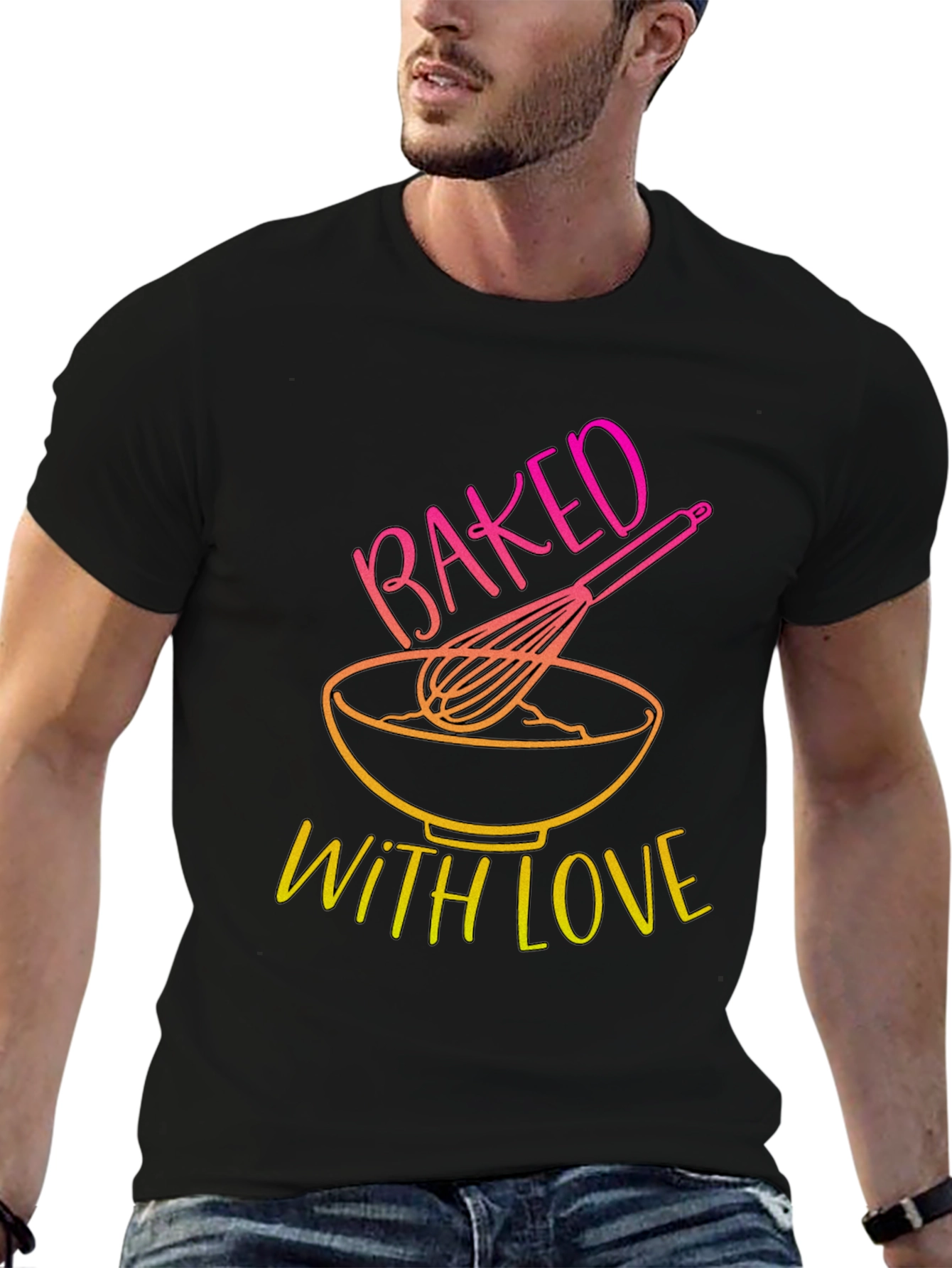 Baked With Love T-Shirt - Kitchen & Baking Design