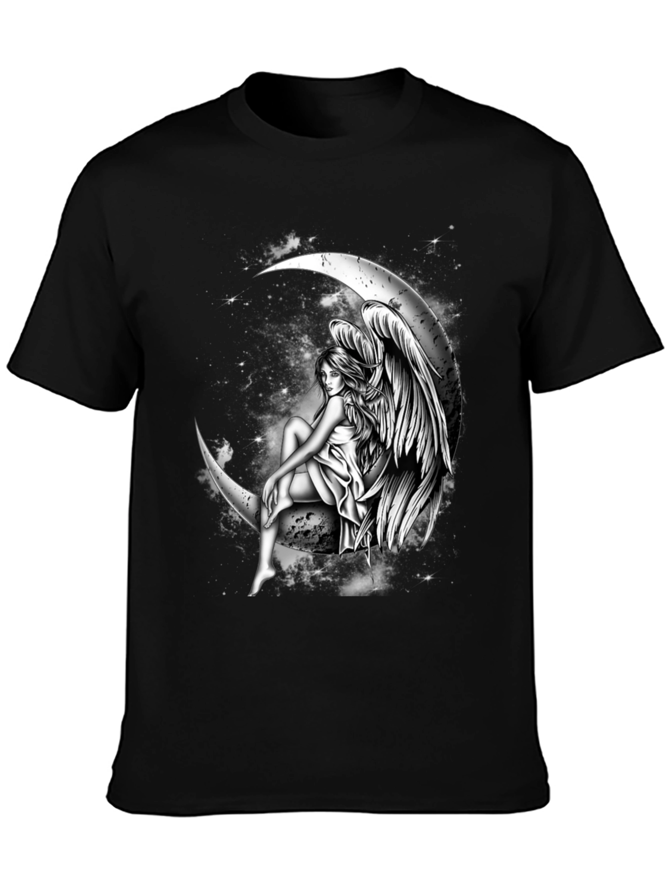 Moon Angel Graphic Tee - Dark T-Shirt