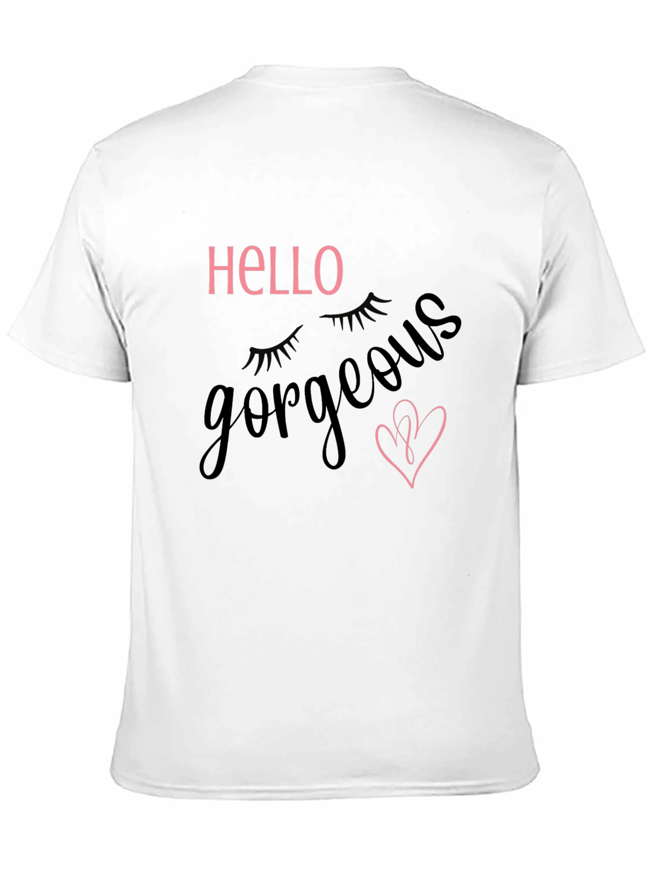 Hello Gorgeous Graphic Tee - Stylish Black T-Shirt