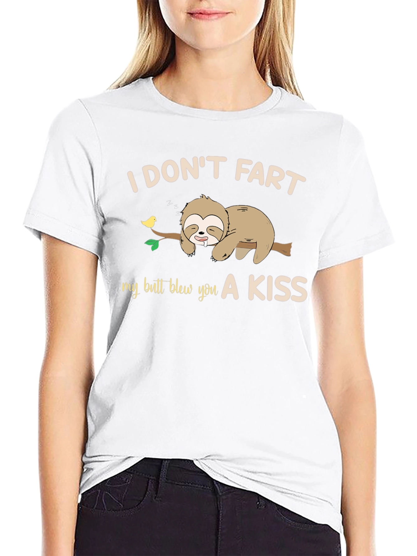 I Dont Fart Butt Blew a Kiss Graphic Tee