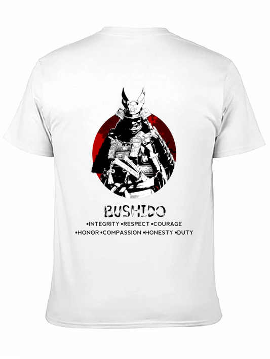 Bushido Code Samurai Graphic T-Shirt - Honor & Courage