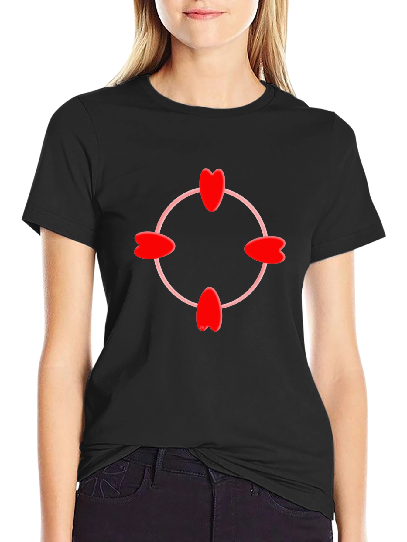 Heart Target T-Shirt - Stylish & Unique
