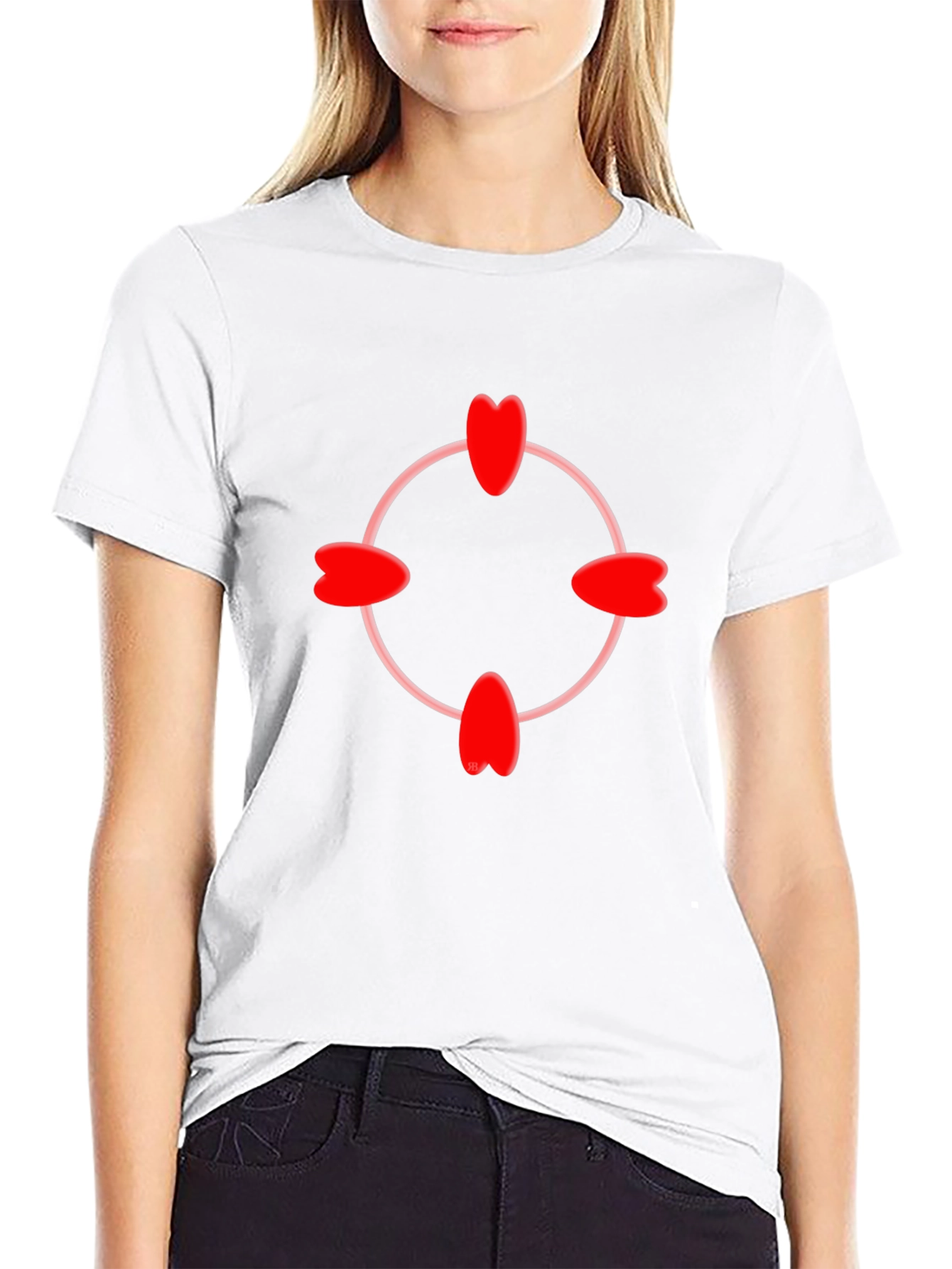 Heart Target T-Shirt - Stylish & Unique