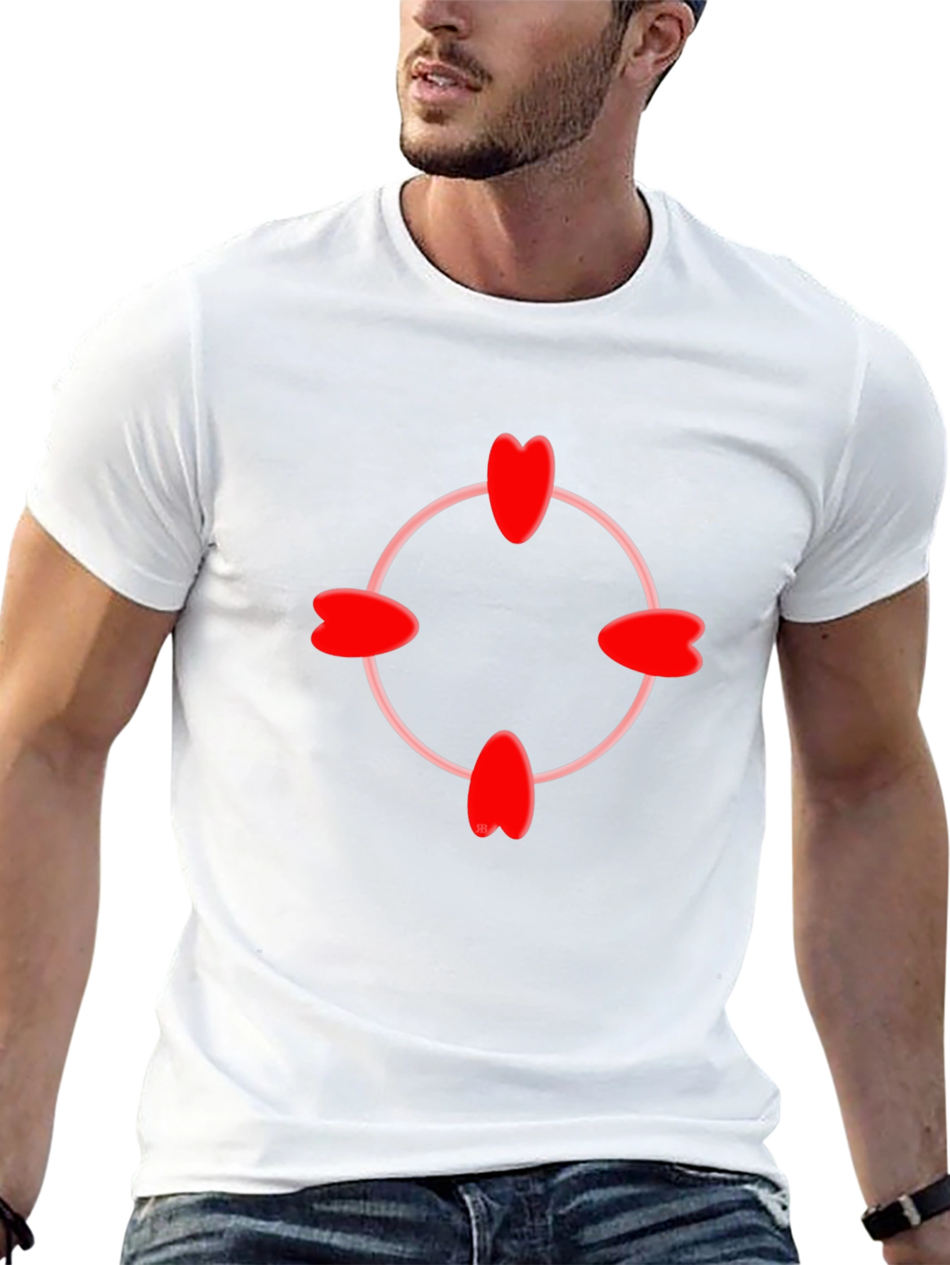 Heart Target T-Shirt - Stylish & Unique