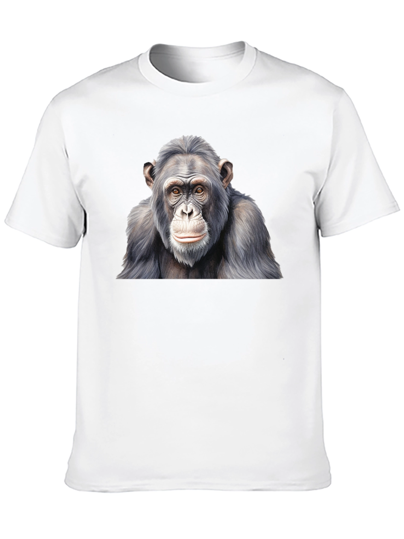 Chimpanzee Graphic Black T-Shirt