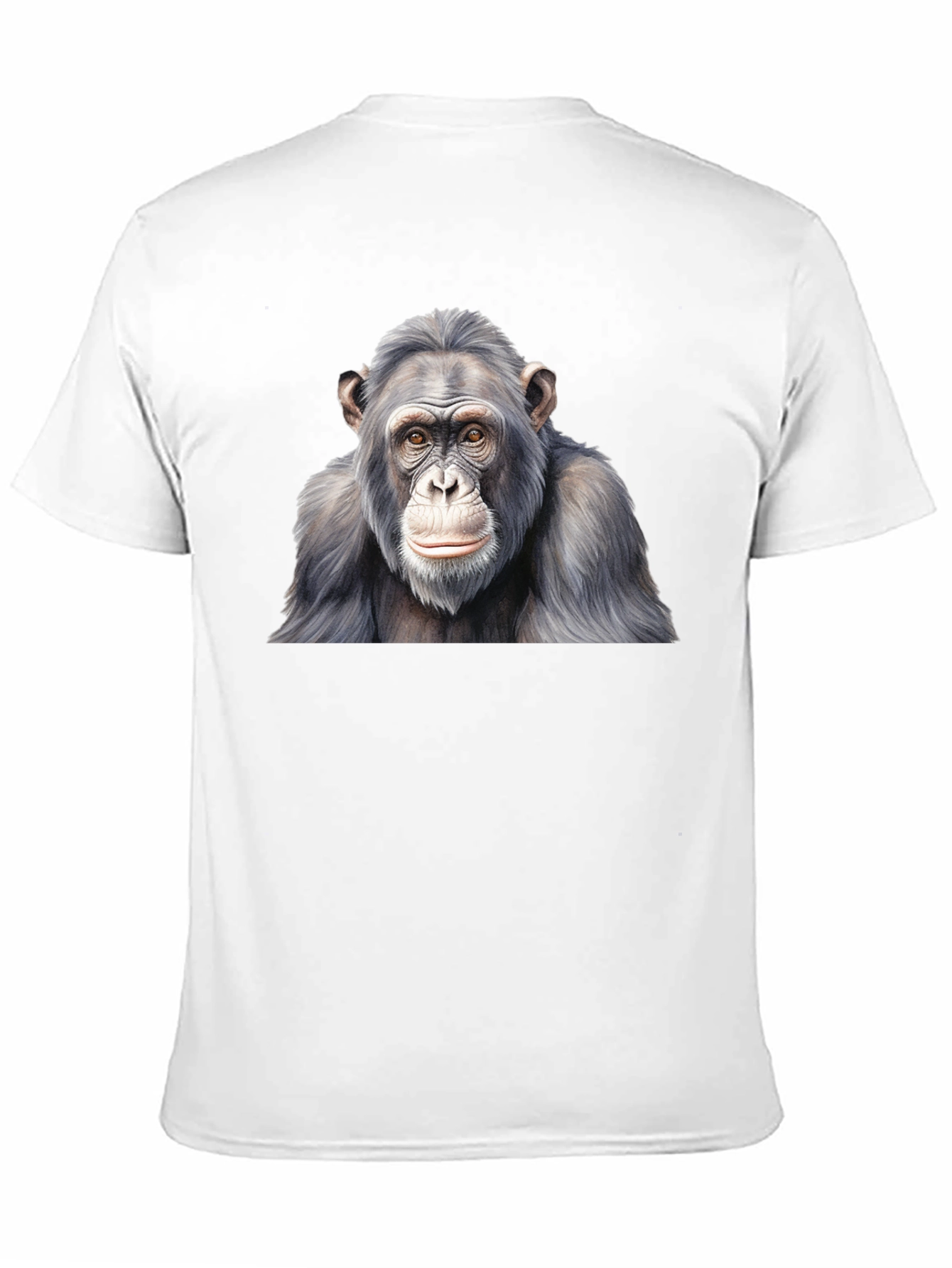 Chimpanzee Graphic Black T-Shirt